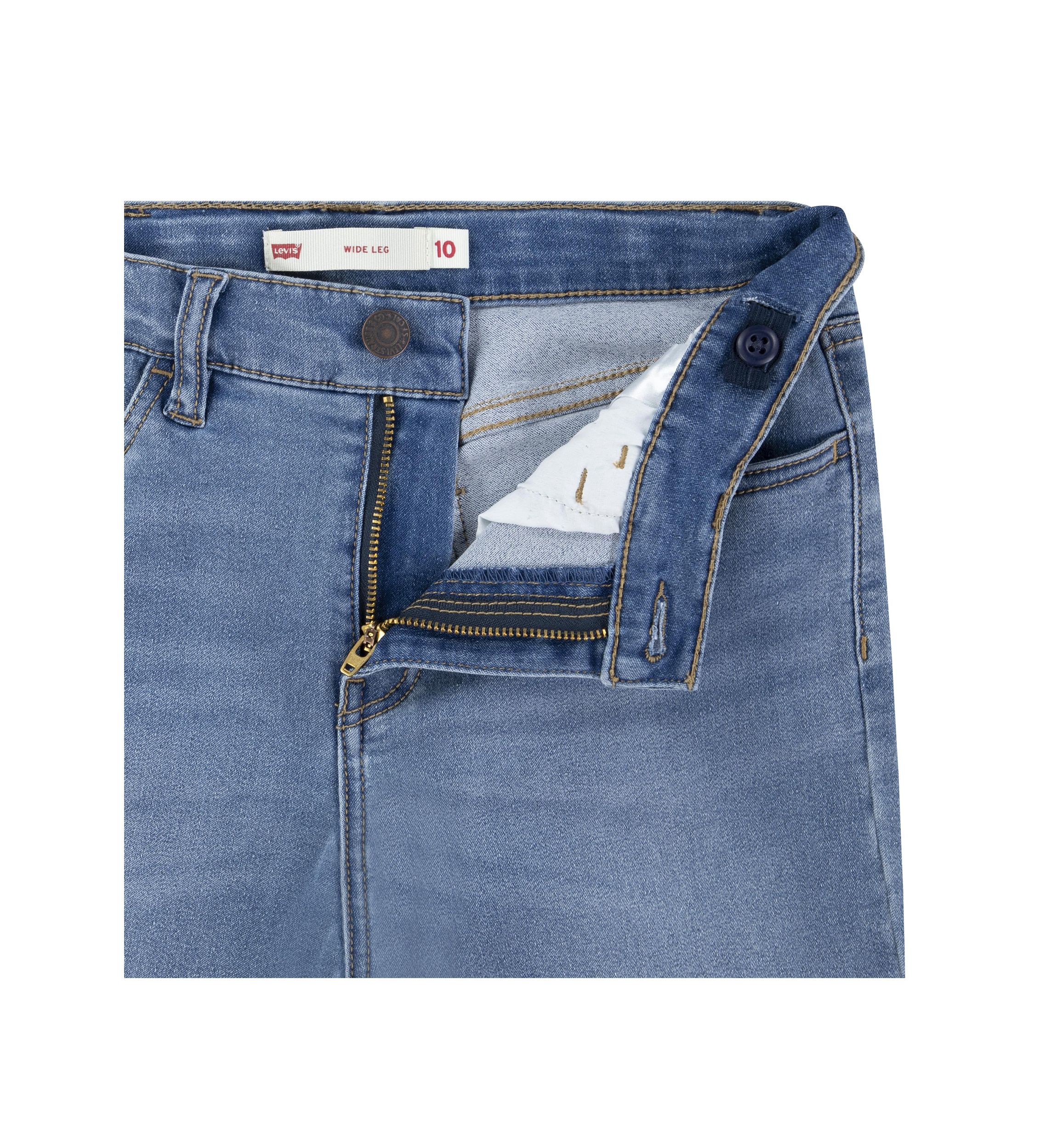 Girls 7-16 Wide Leg Denim Jeans