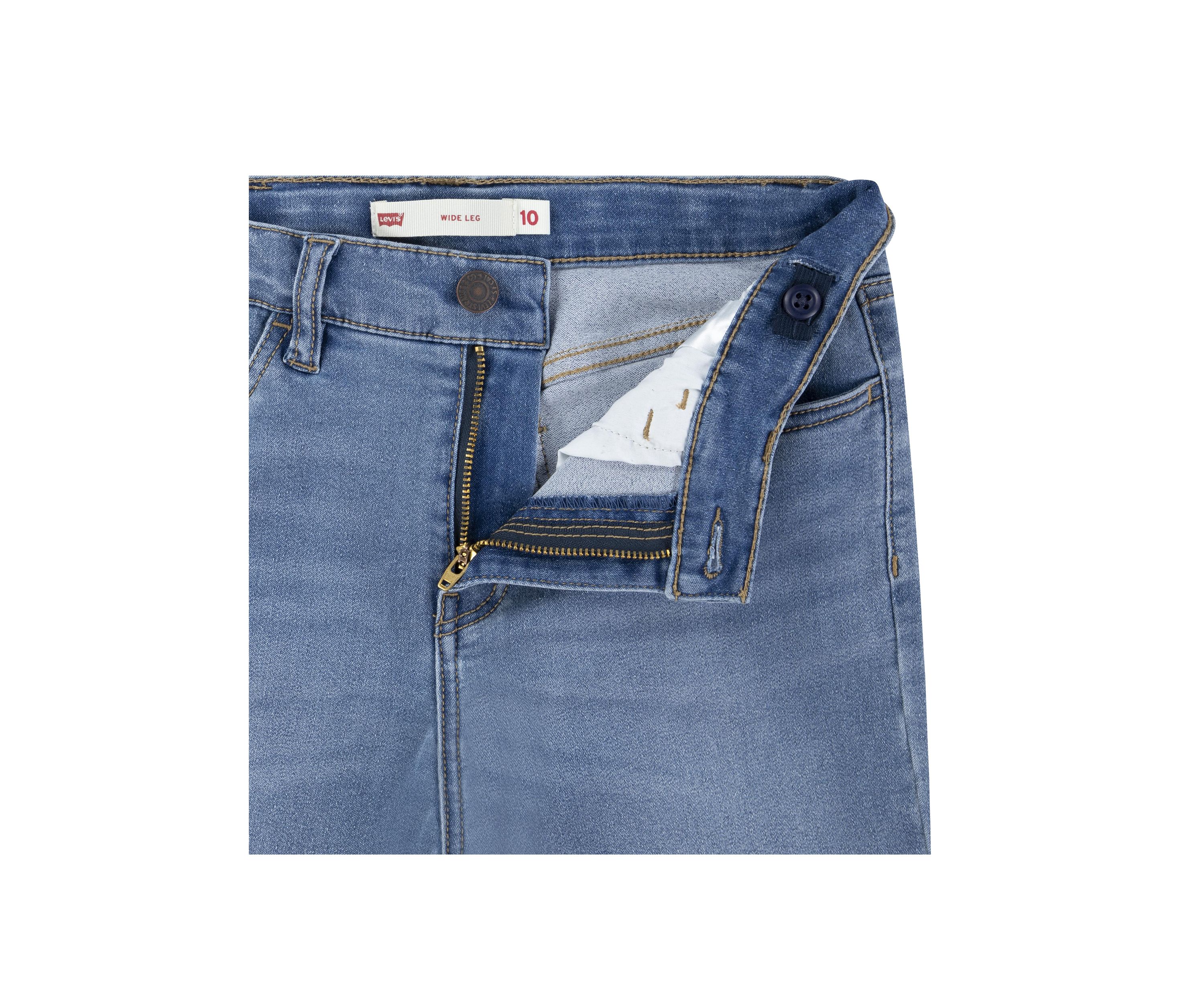Girls 7-16 Wide Leg Denim Jeans