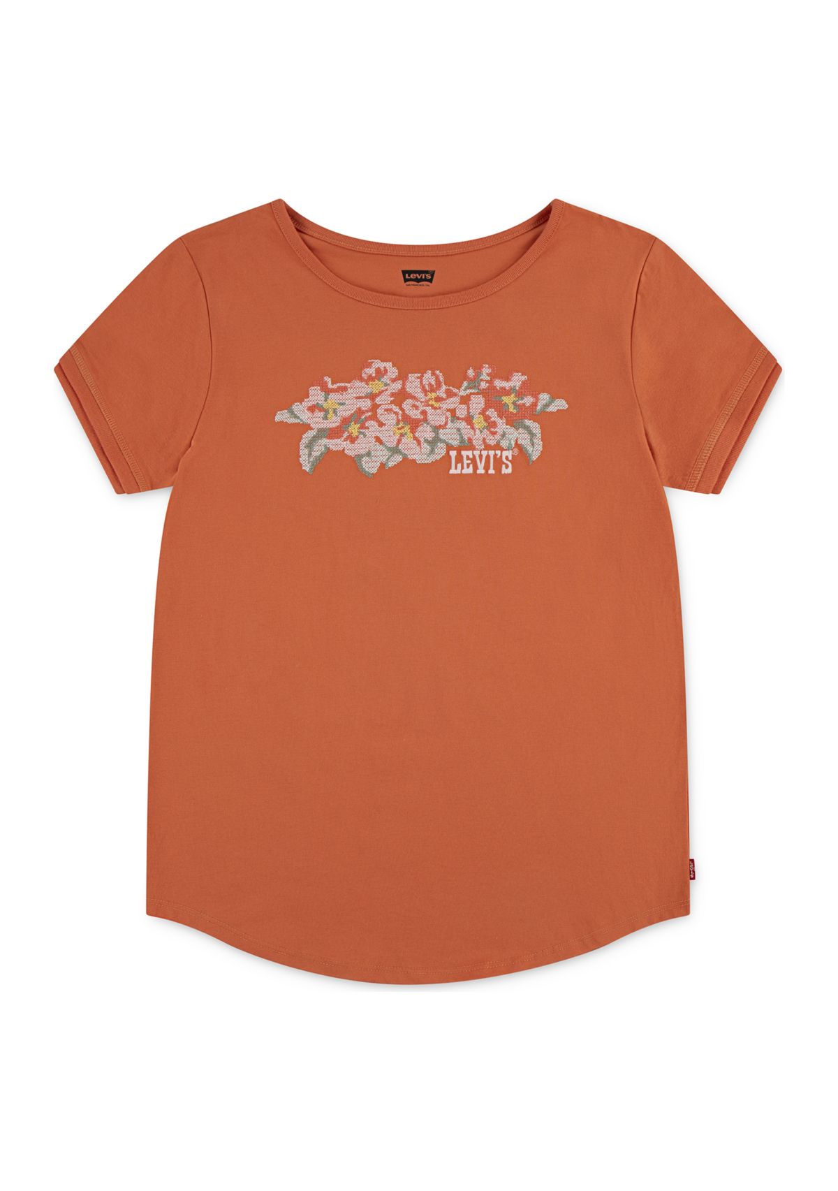 Girls 7-16 Double Cuff Graphic T-Shirt