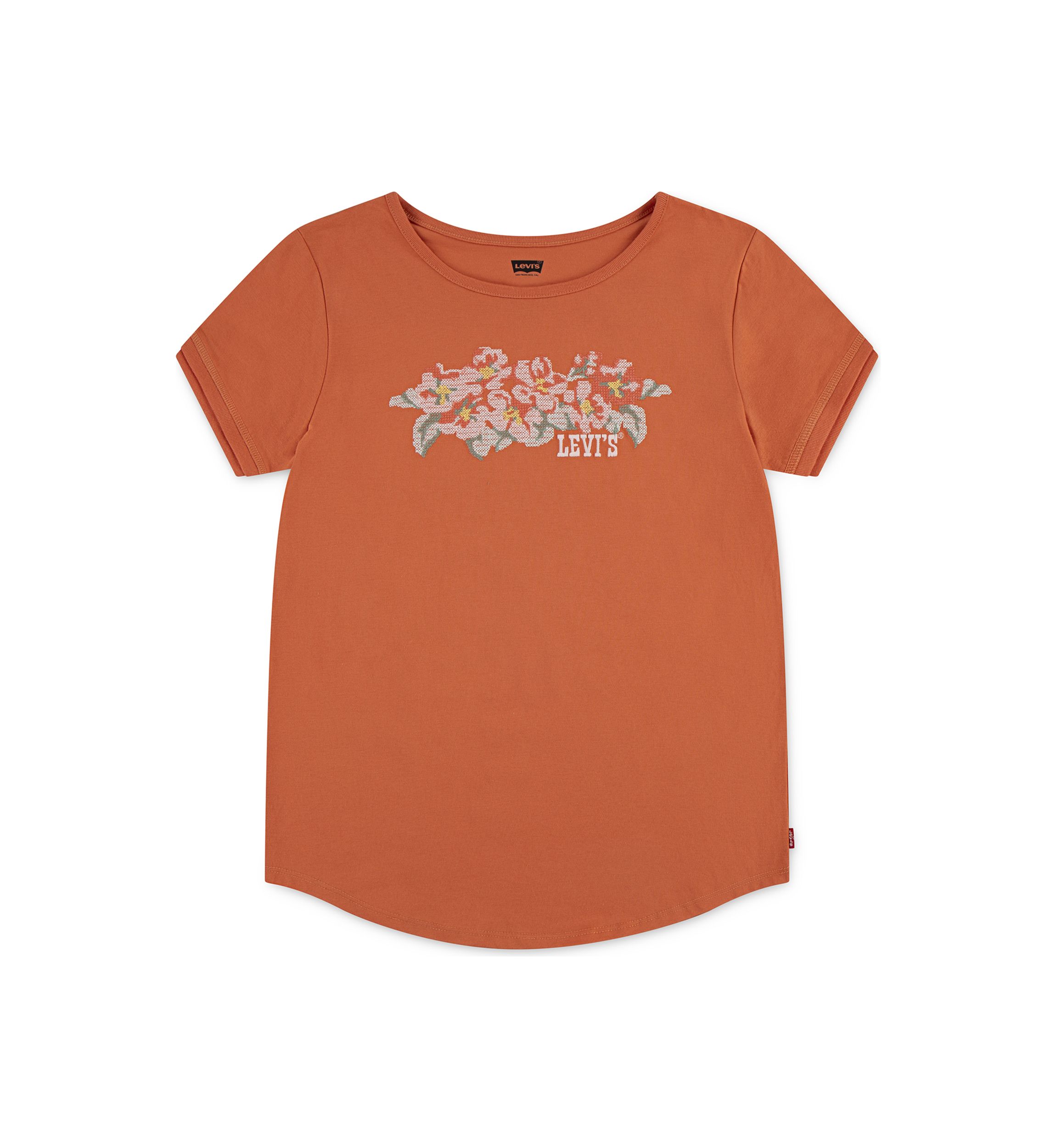 Girls 7-16 Double Cuff Graphic T-Shirt