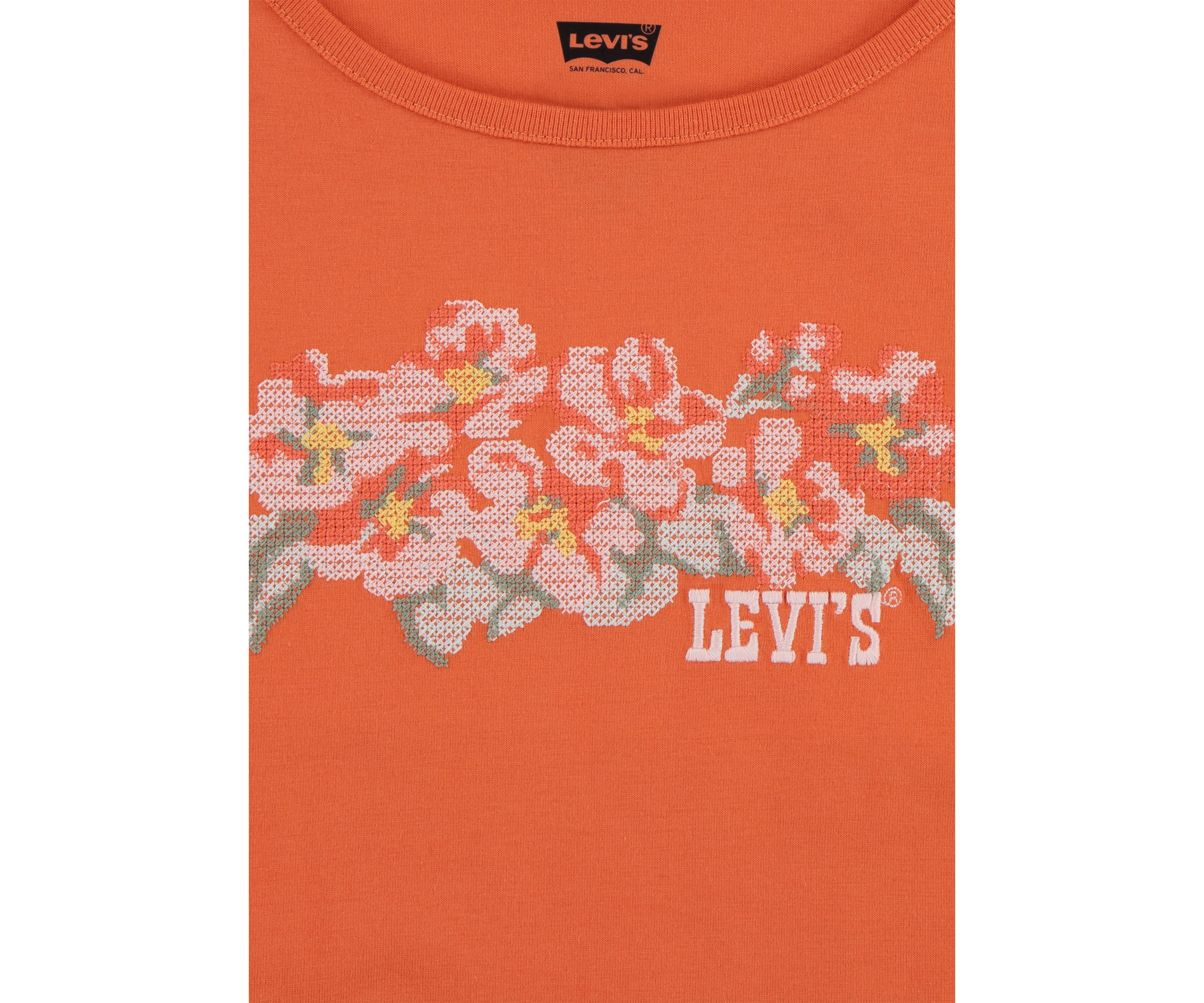 Girls 7-16 Double Cuff Graphic T-Shirt