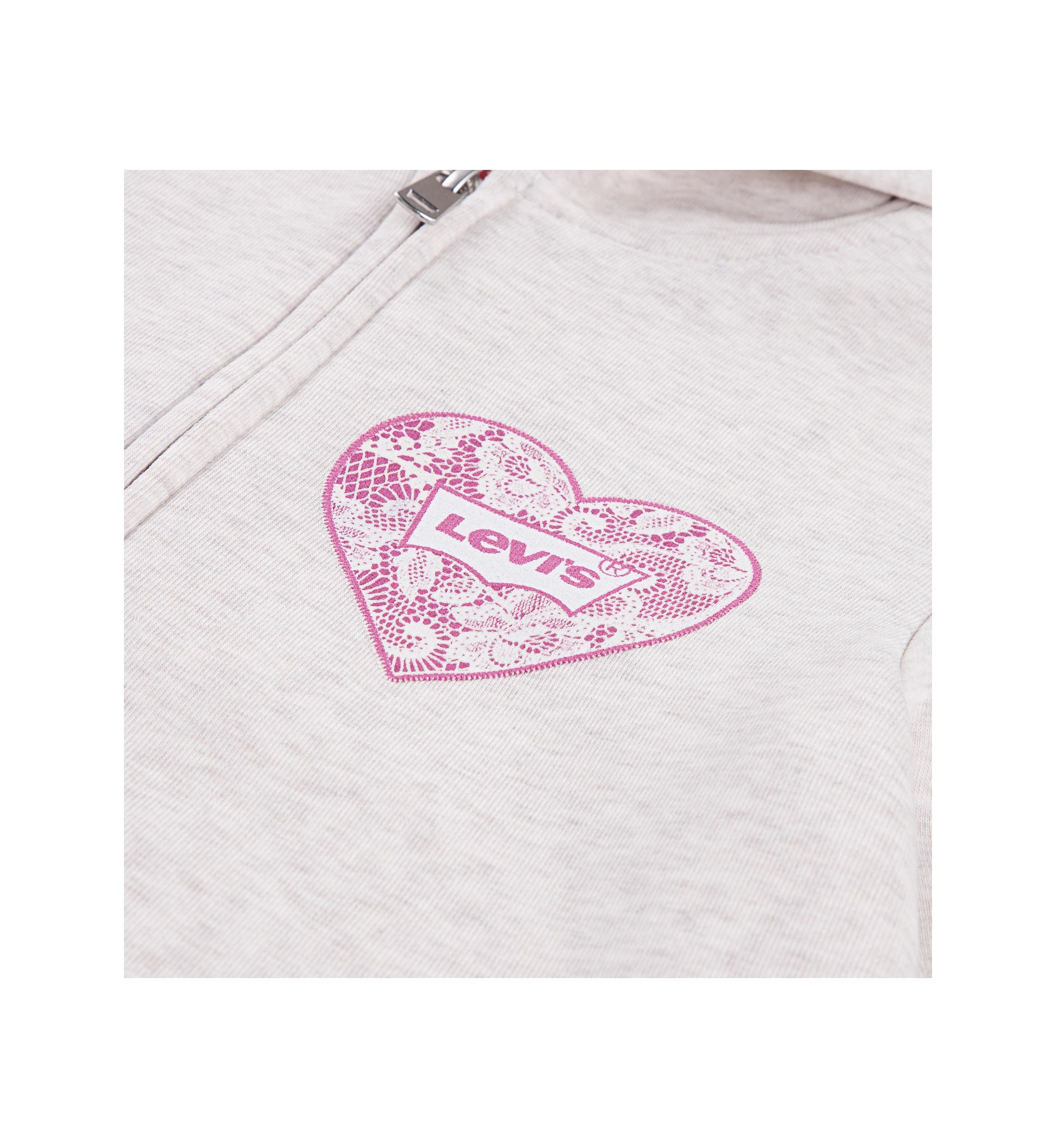 Girls 7-16 Lace Full Zip Hoodie