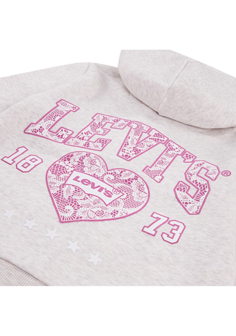 Girls 7-16 Lace Full Zip Hoodie