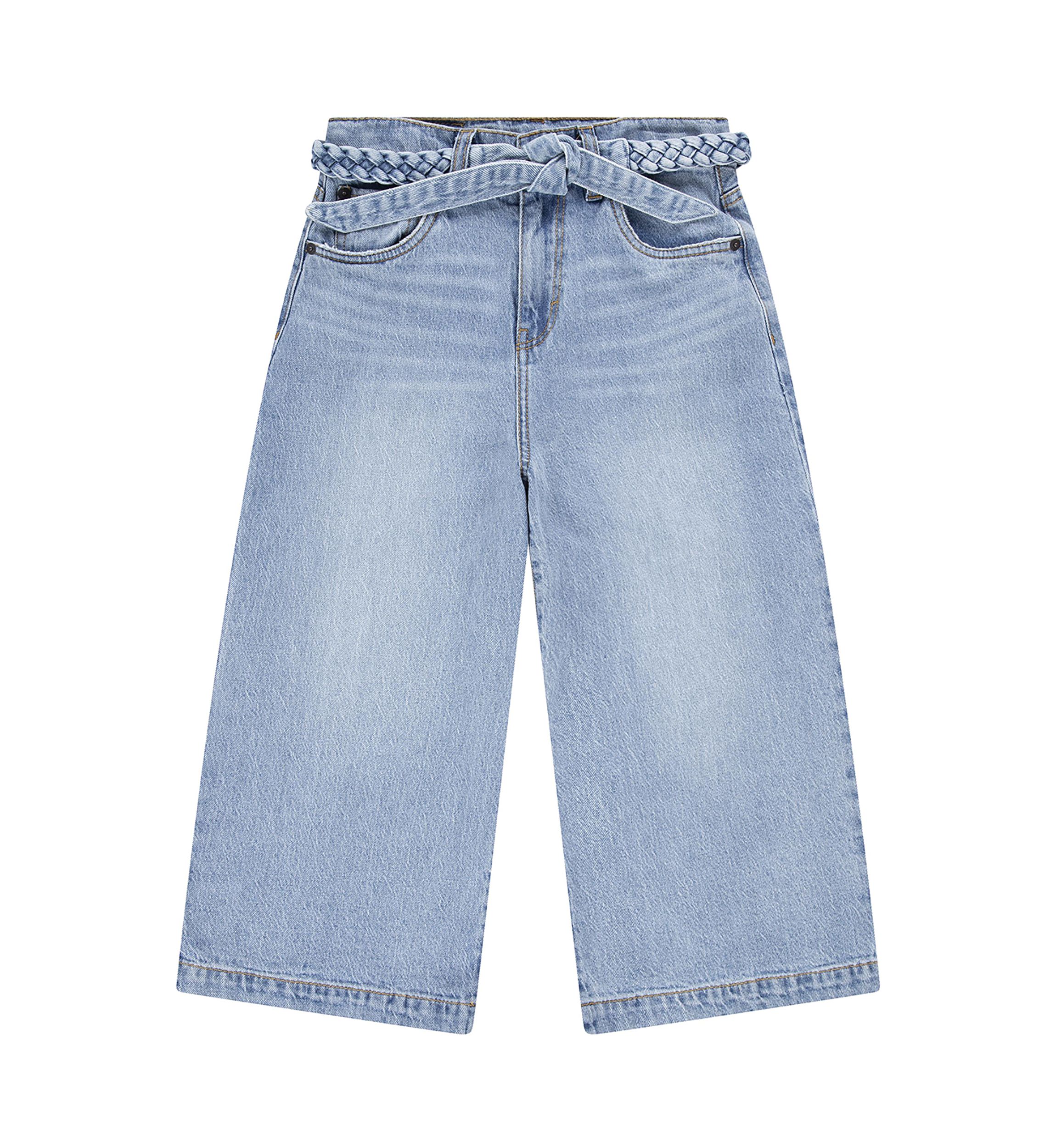 Girls 7-16 Extra Large Culotte Stretch Denim Jeans