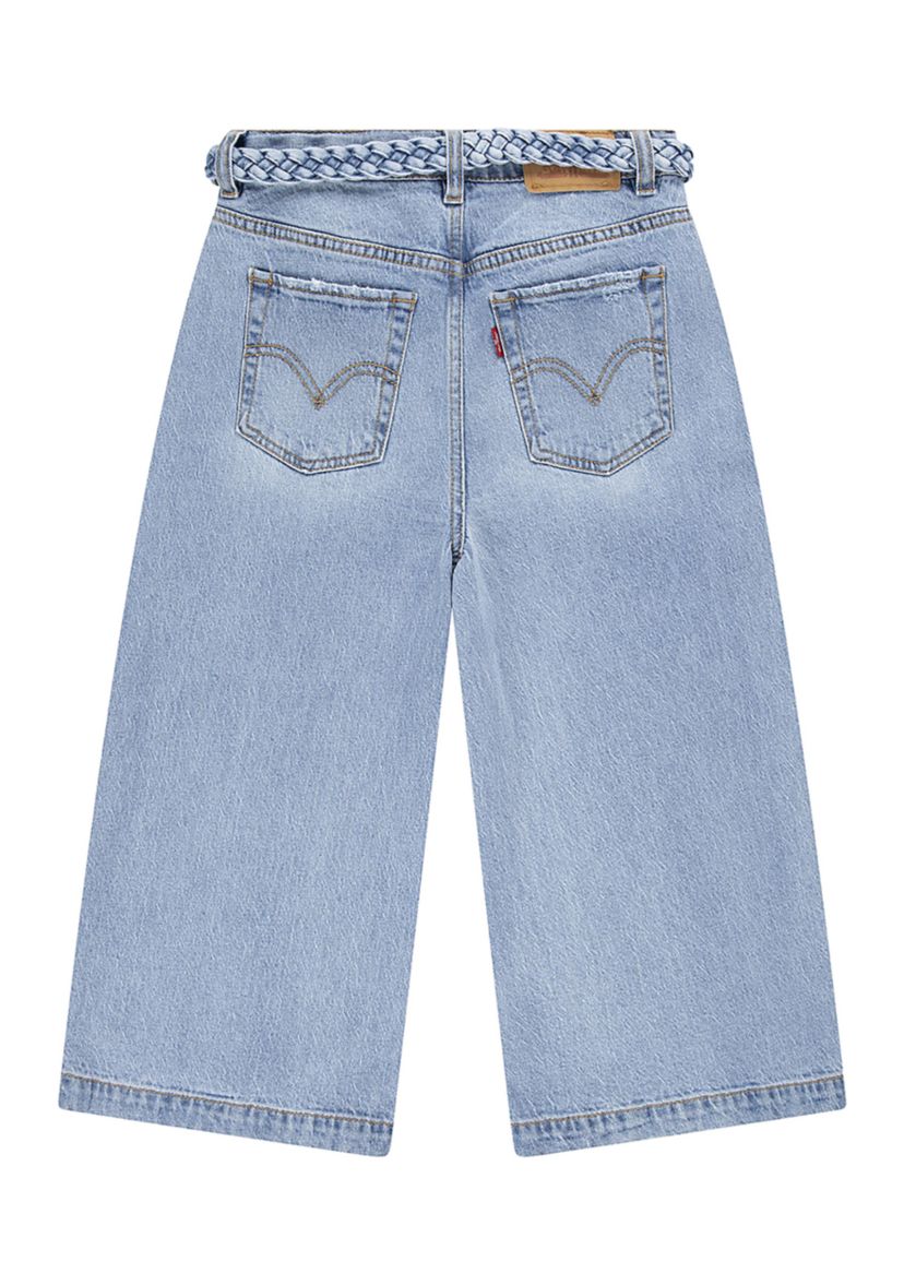 Girls 7-16 Extra Large Culotte Stretch Denim Jeans