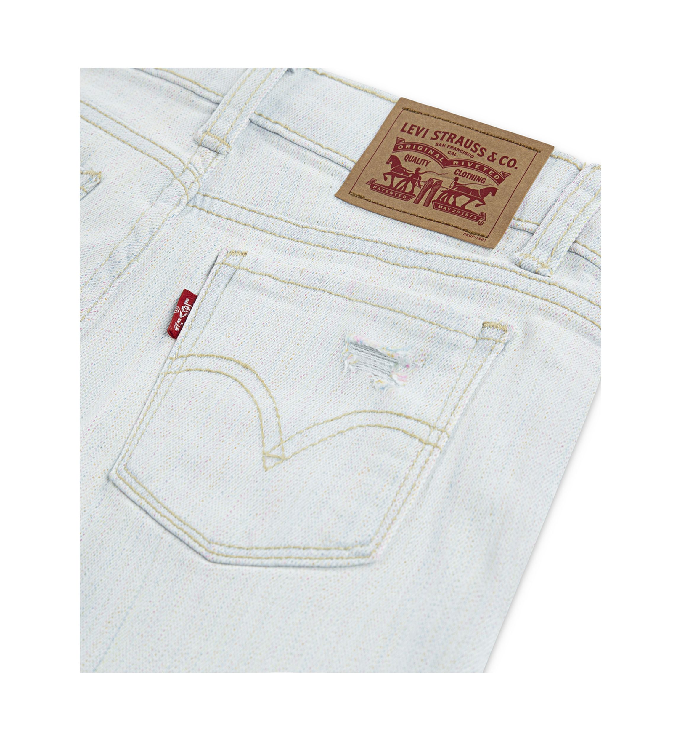 Girls 7-16 Rainbow Denim Shorts