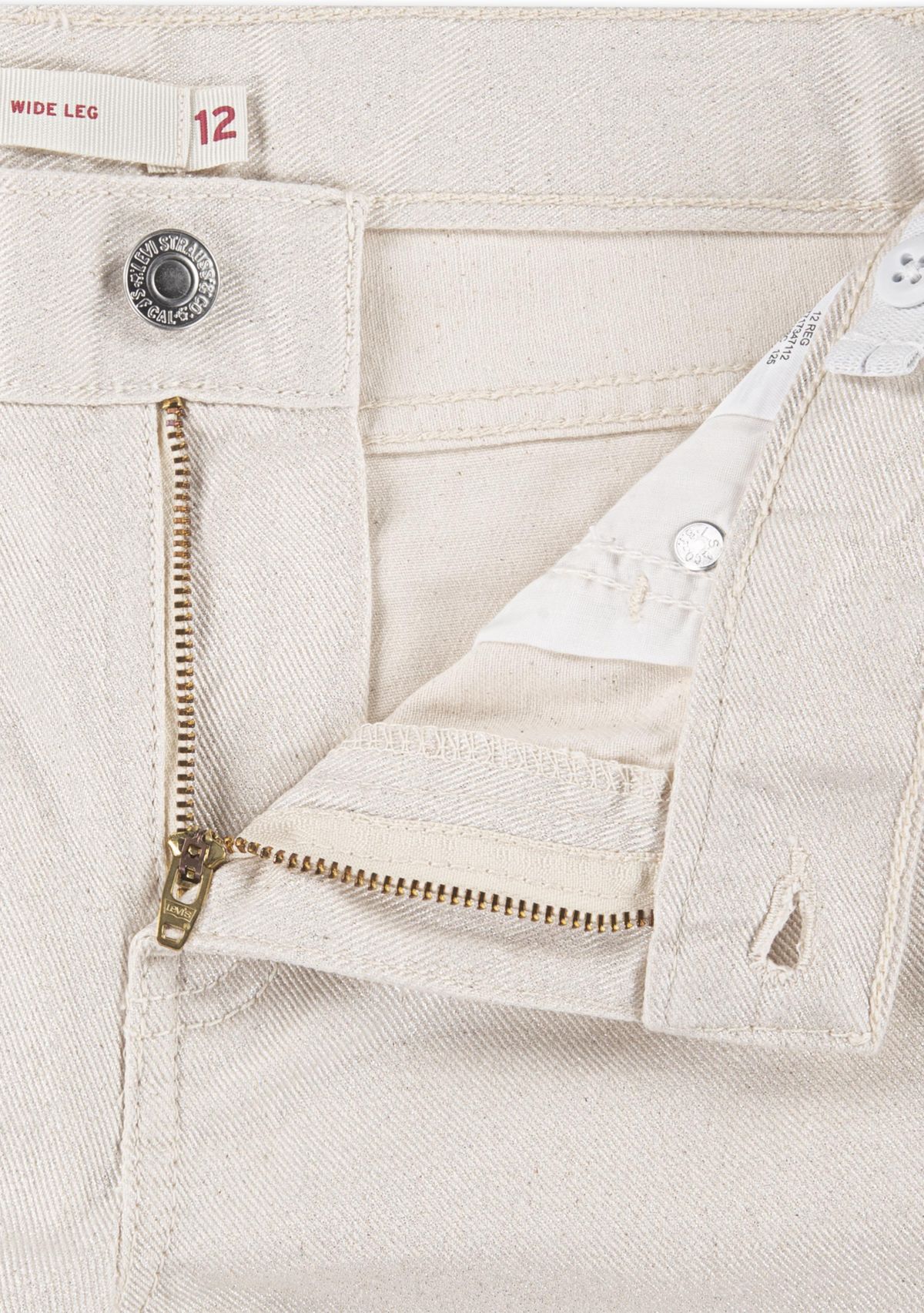 Girls 7-16 Pearlized Wide Leg Jeans