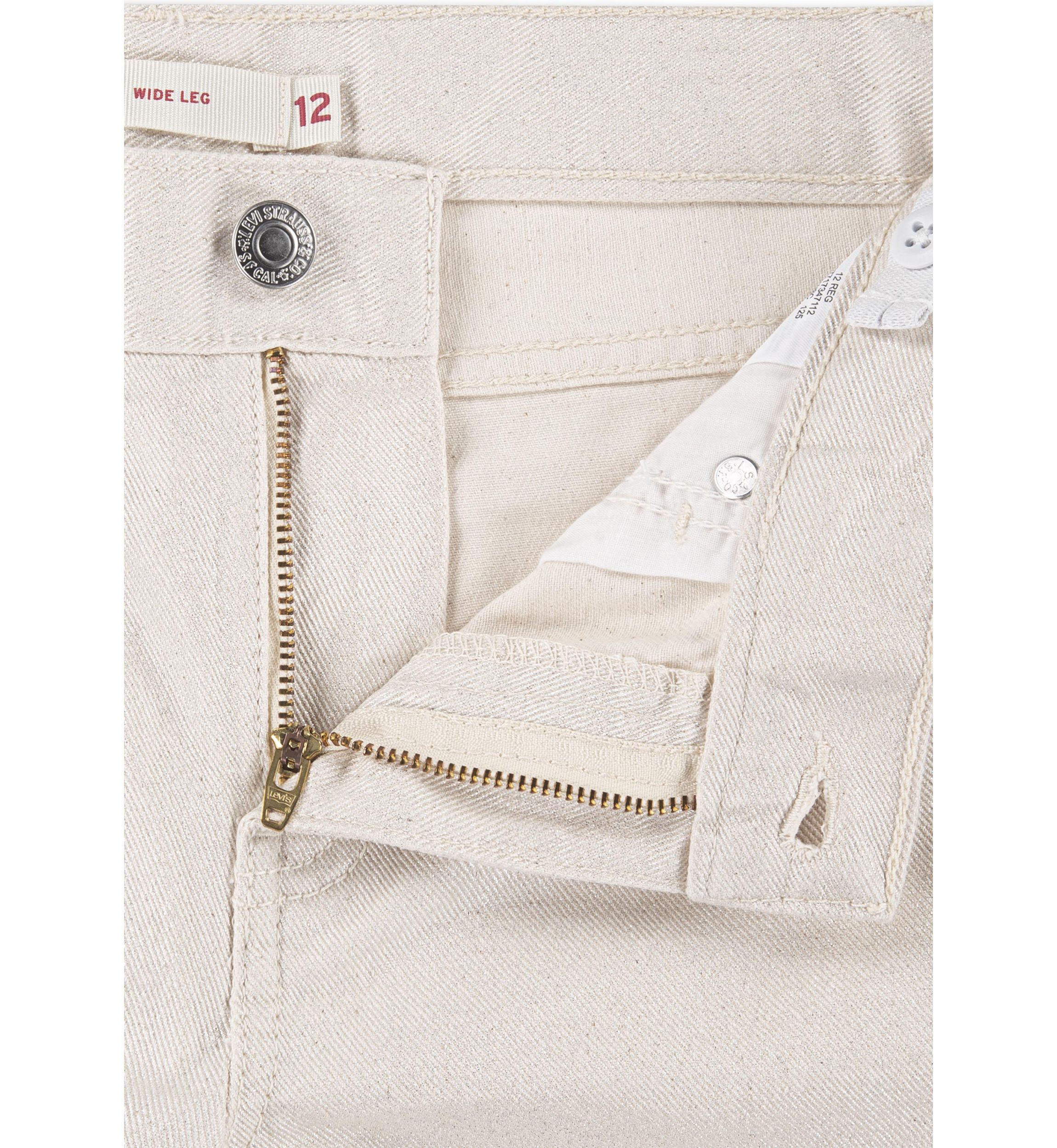 Girls 7-16 Pearlized Wide Leg Jeans
