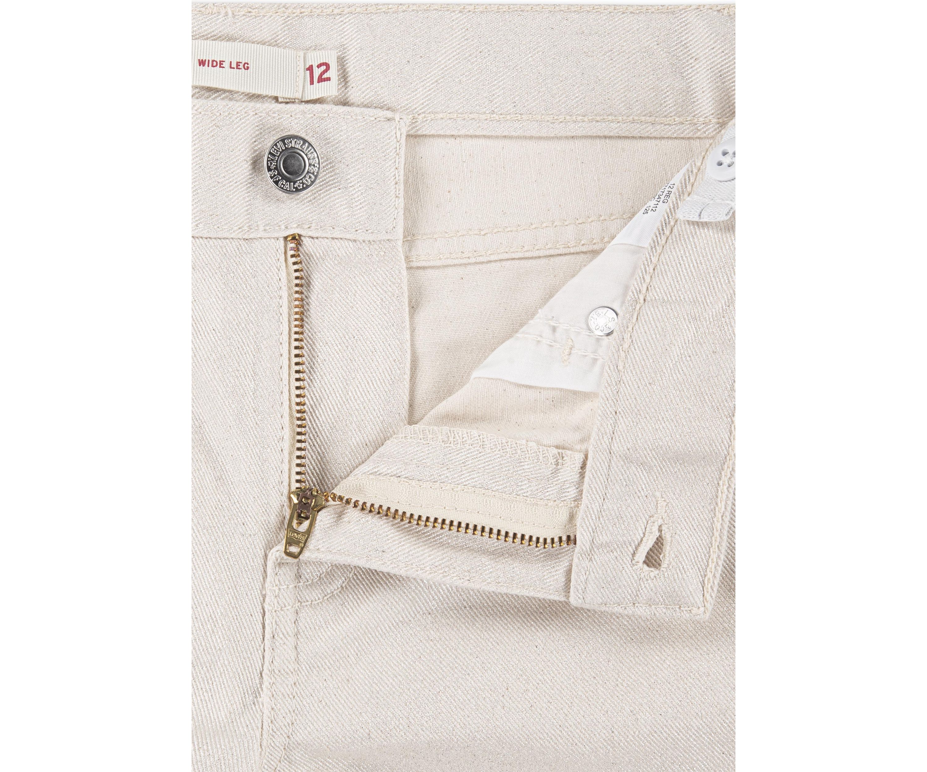 Girls 7-16 Pearlized Wide Leg Jeans