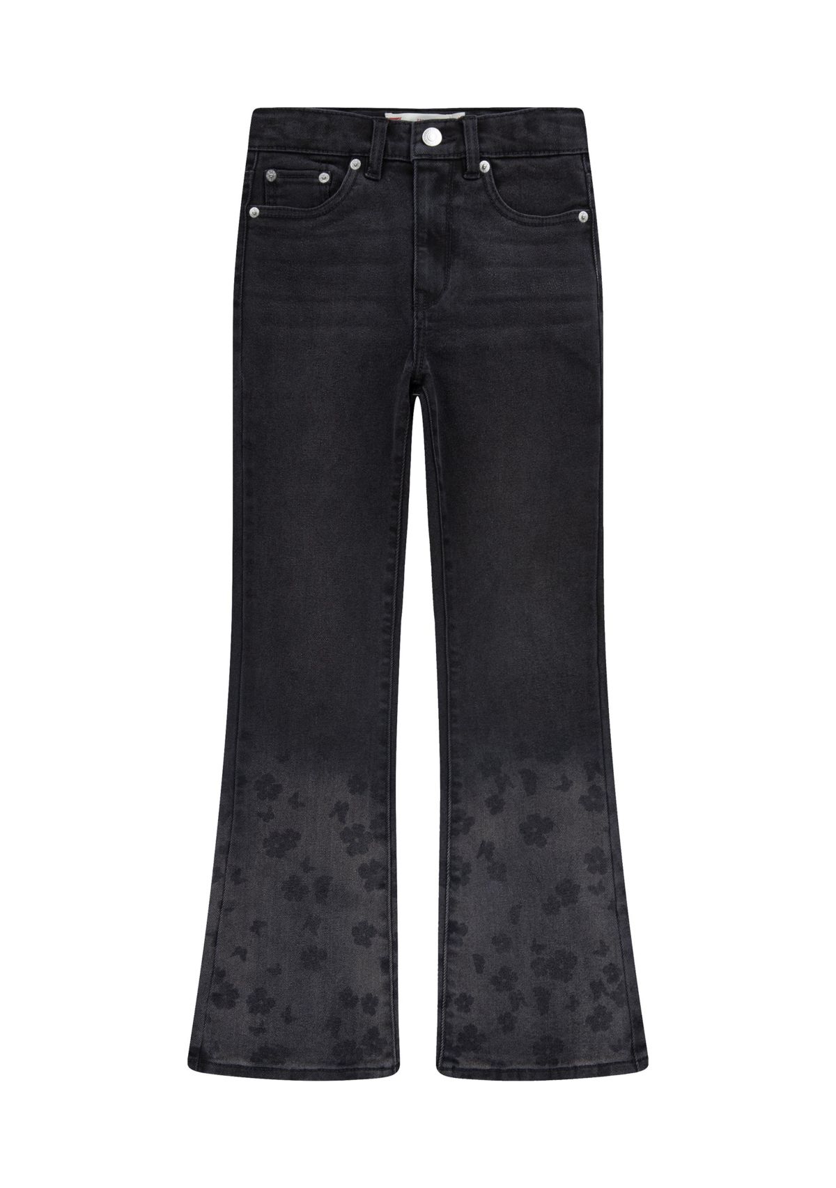 Girls 7-16 Faded Art Flare Jeans