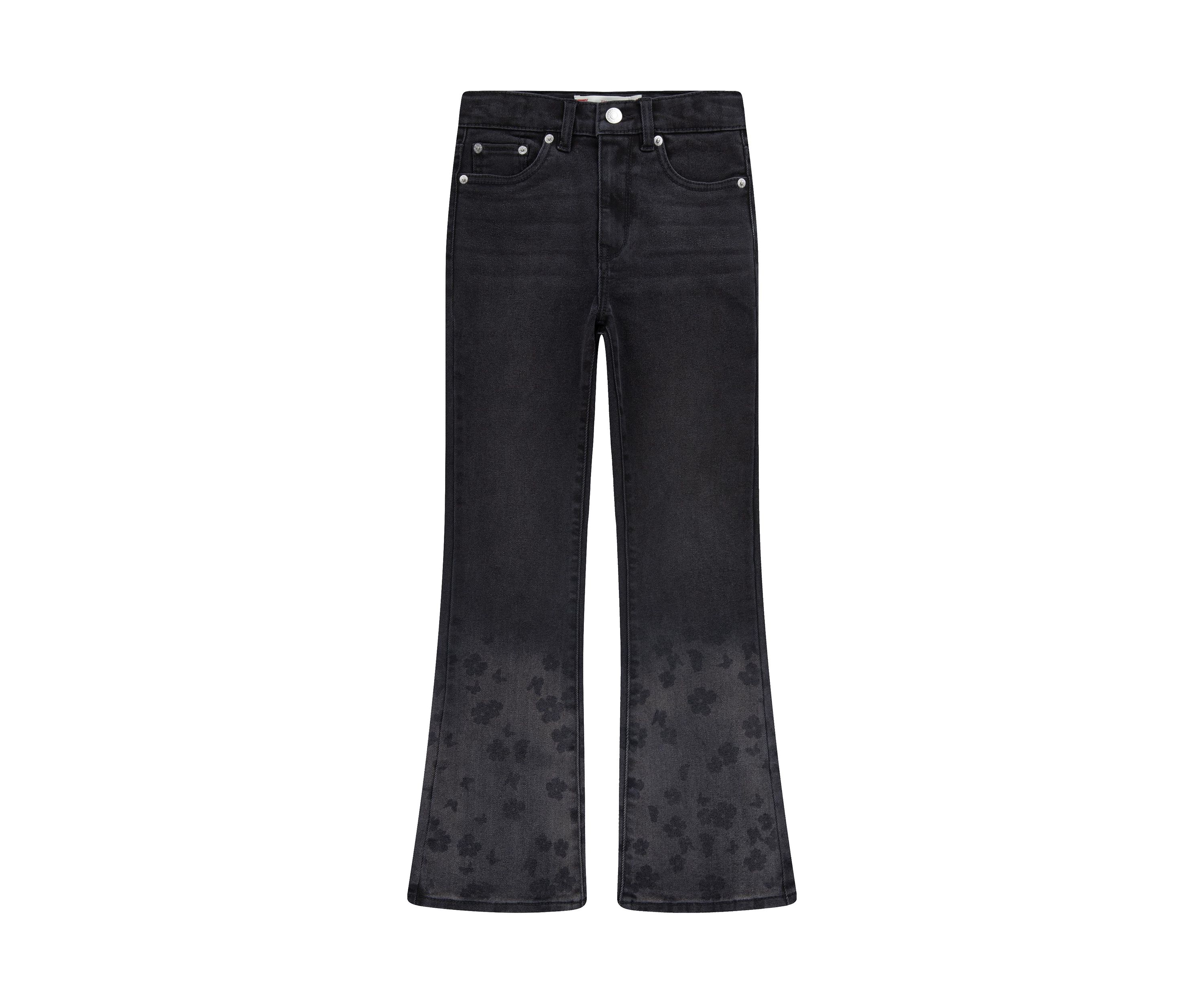 Girls 7-16 Faded Art Flare Jeans