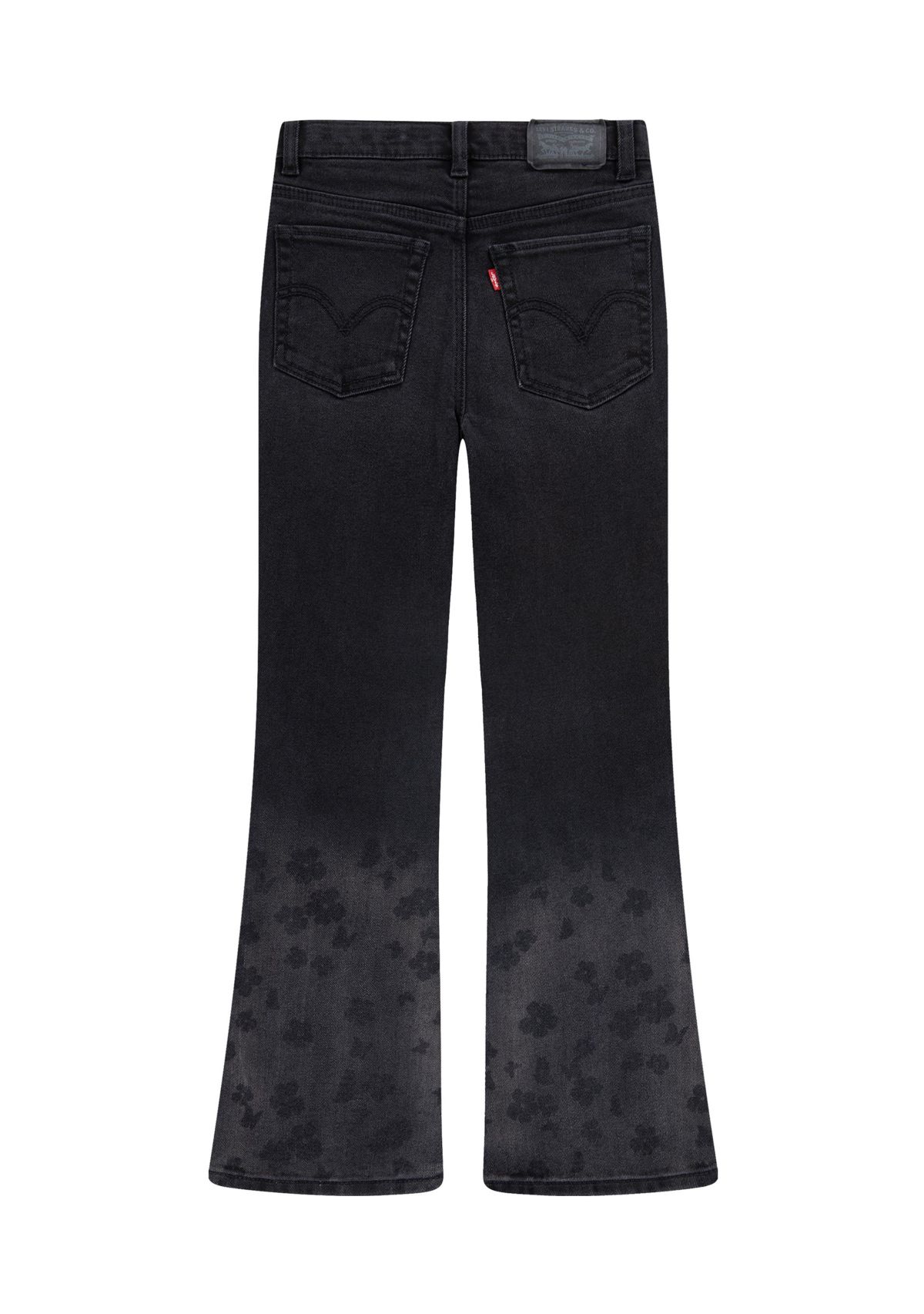 Girls 7-16 Faded Art Flare Jeans