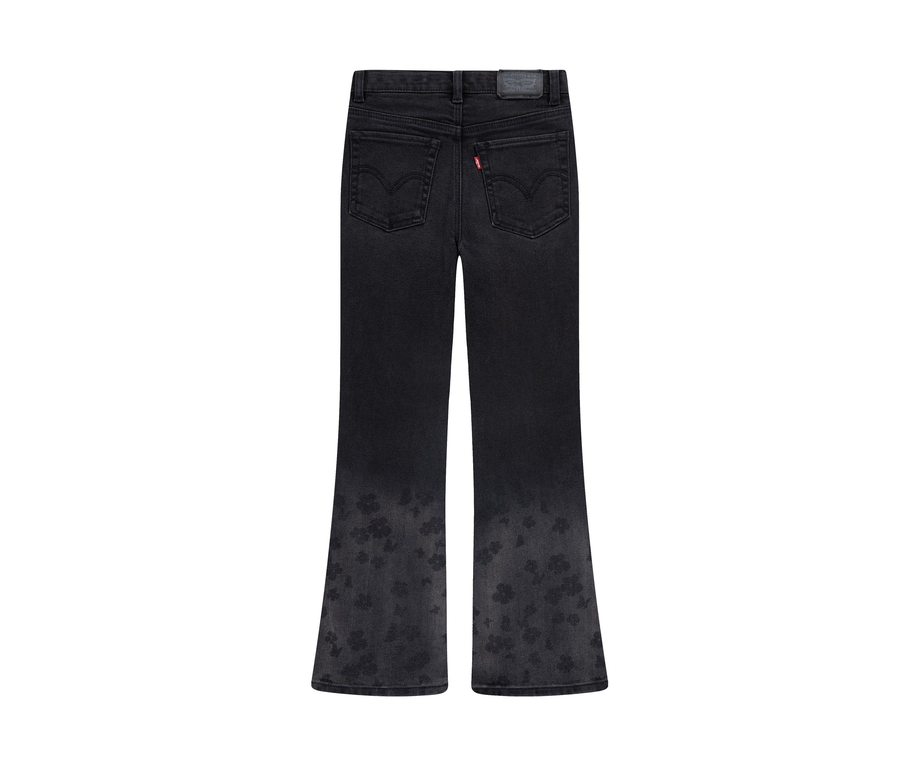 Girls 7-16 Faded Art Flare Jeans
