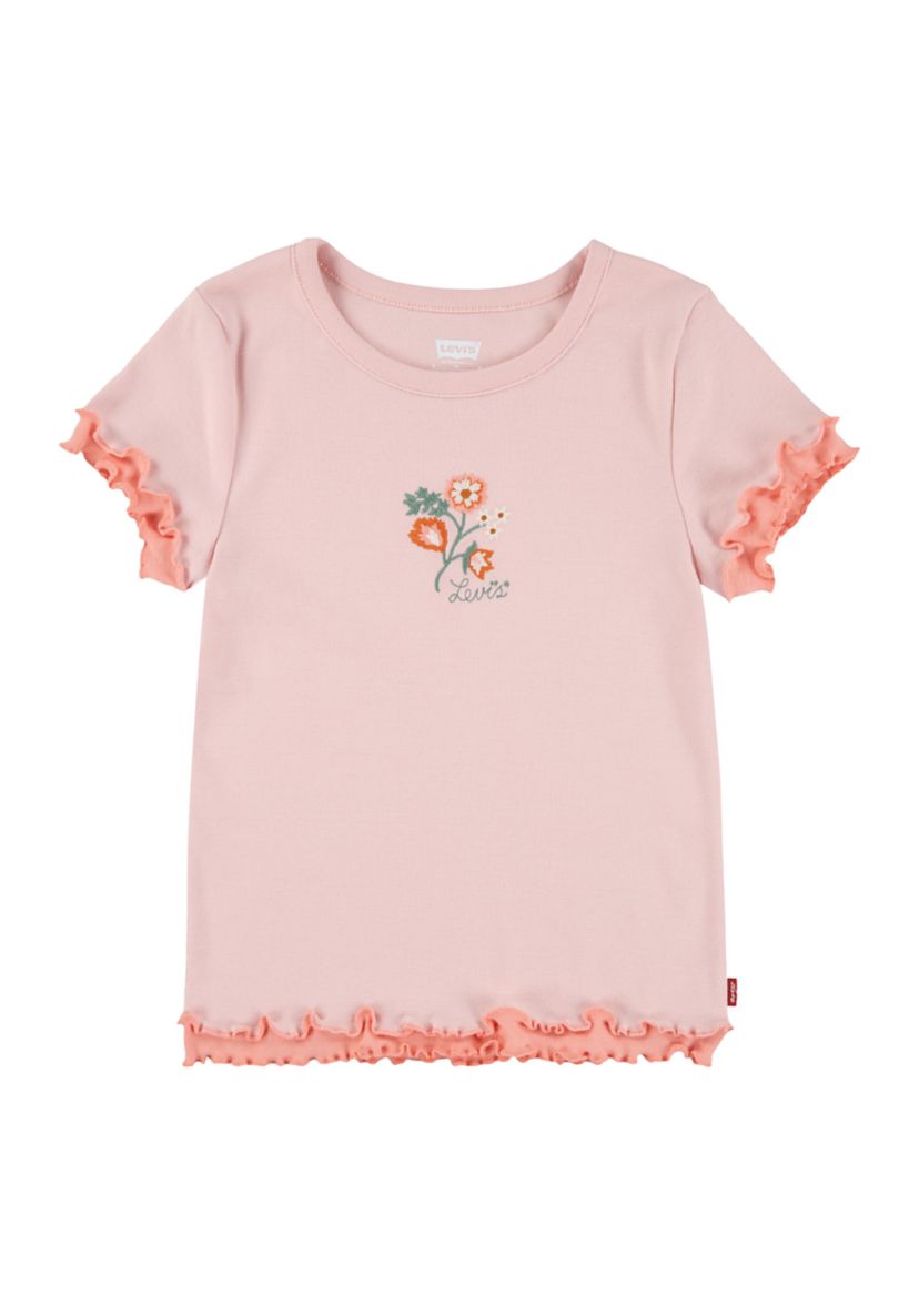 Girls 7-16 Floral Embroidery Top