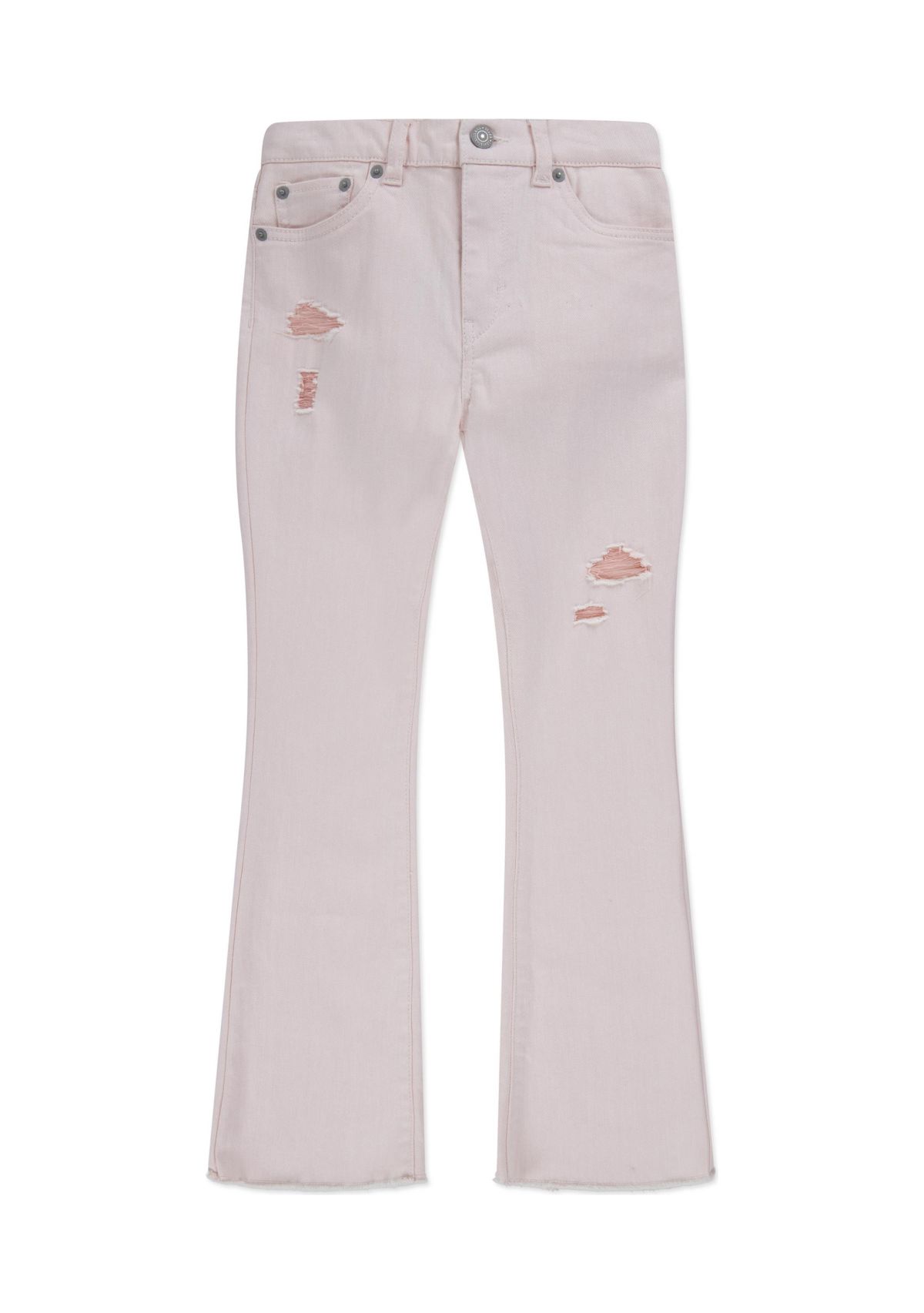 Girls 7-16 Colored Destruction Flared Jeans