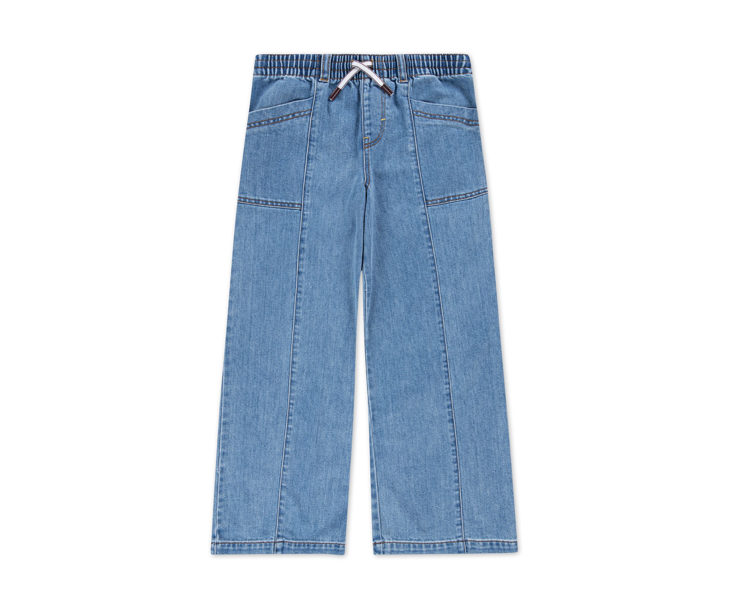 Girls 7-16 Baggy Wide Leg Jeans