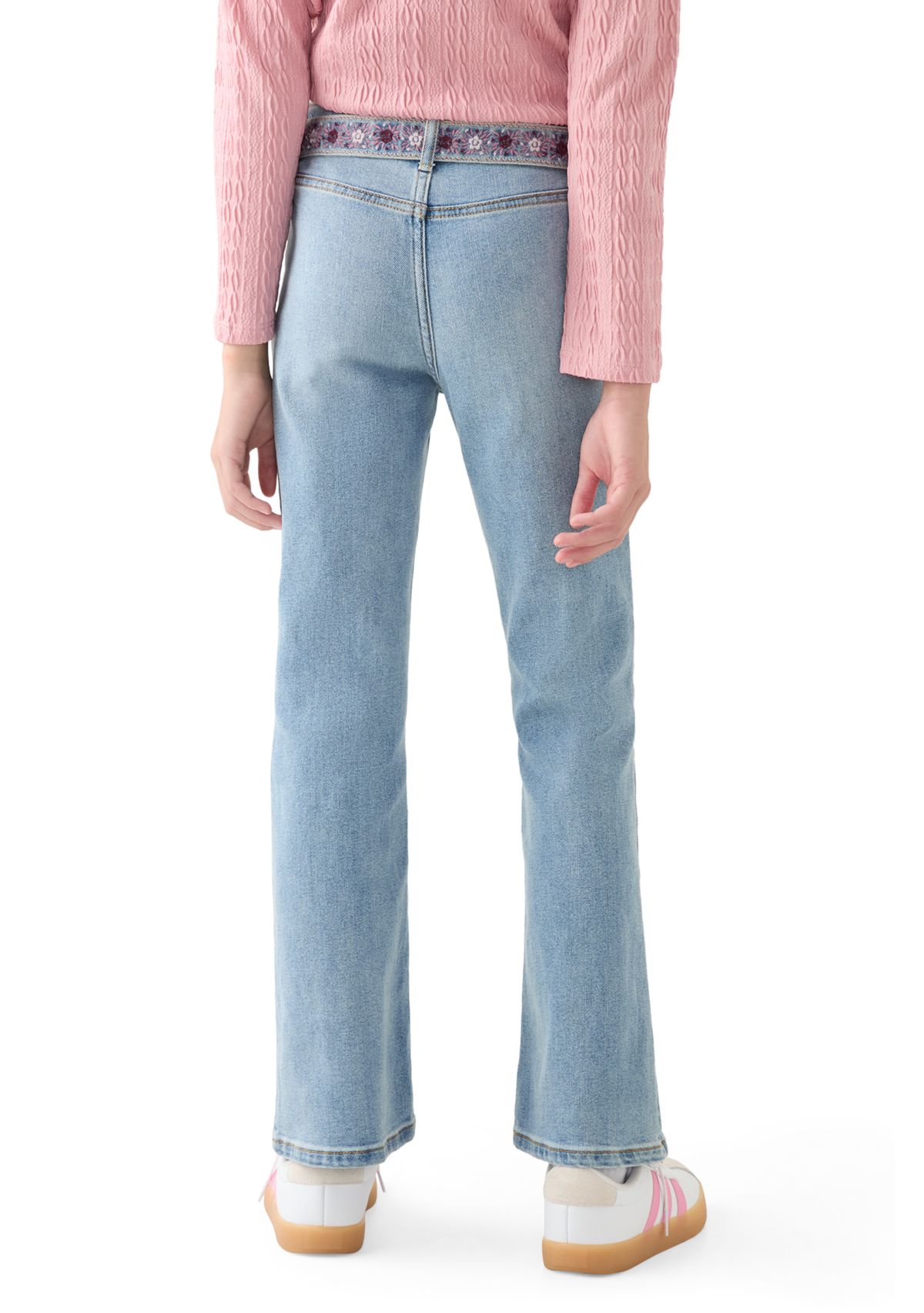 Girls 7-16 726 Flare Jeans With Embroidered Belt