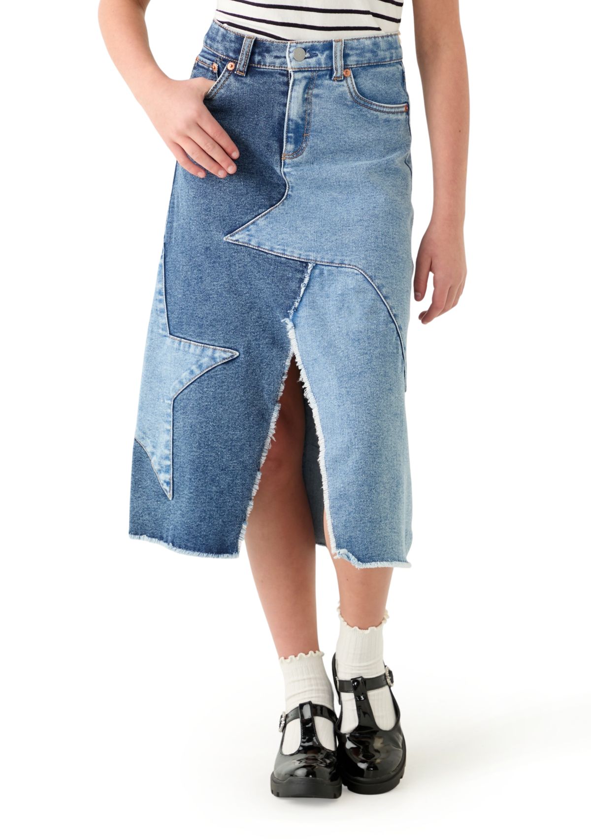 Girls 7-16 Western Midi Skirt