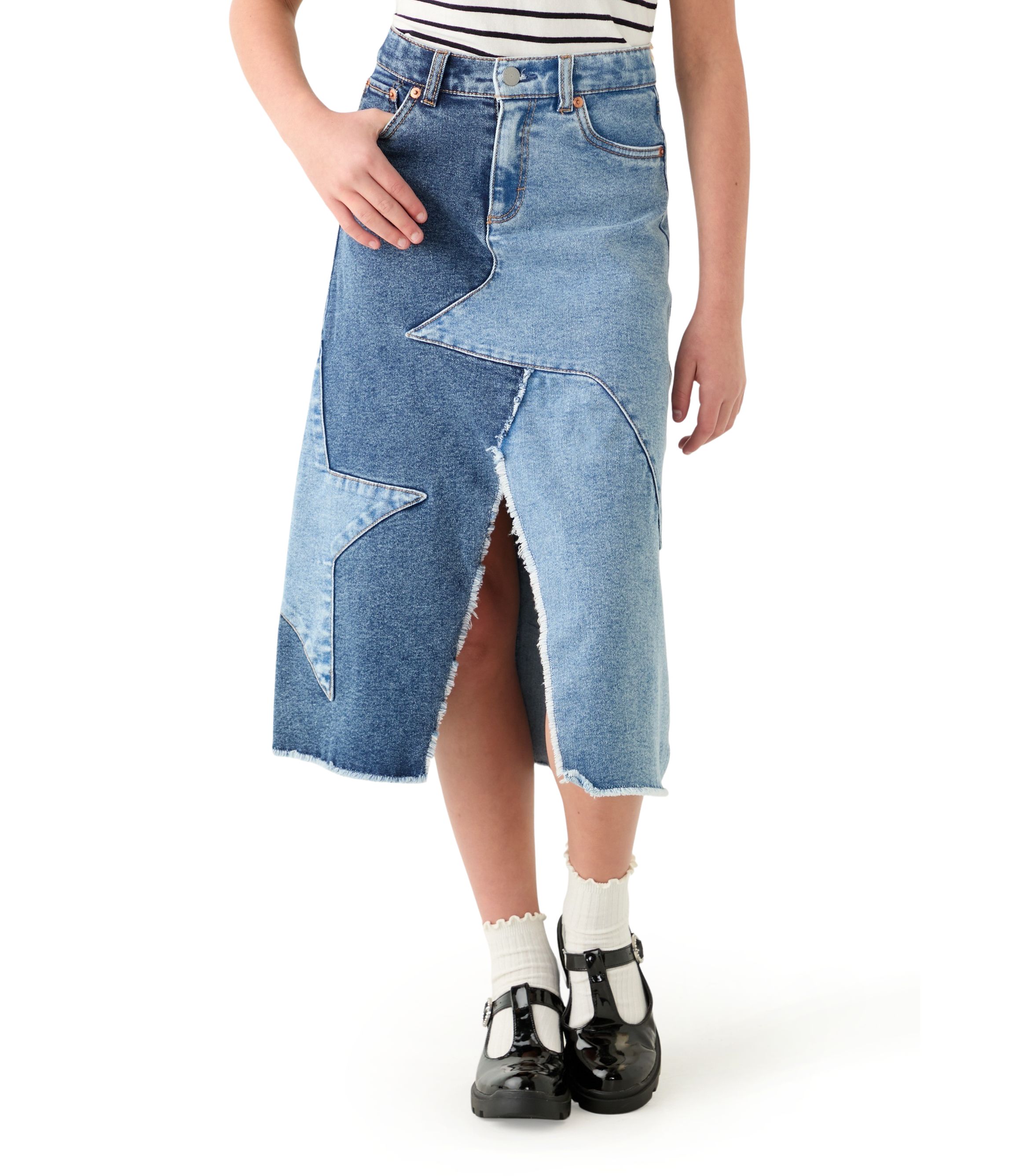 Girls 7-16 Western Midi Skirt