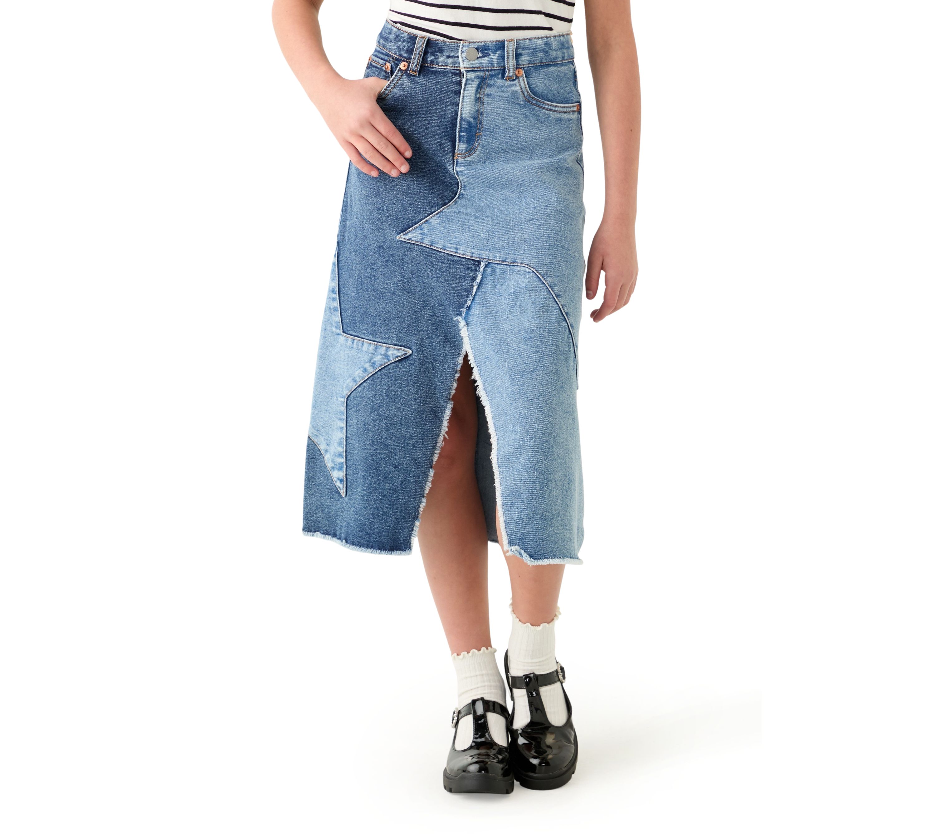 Girls 7-16 Western Midi Skirt
