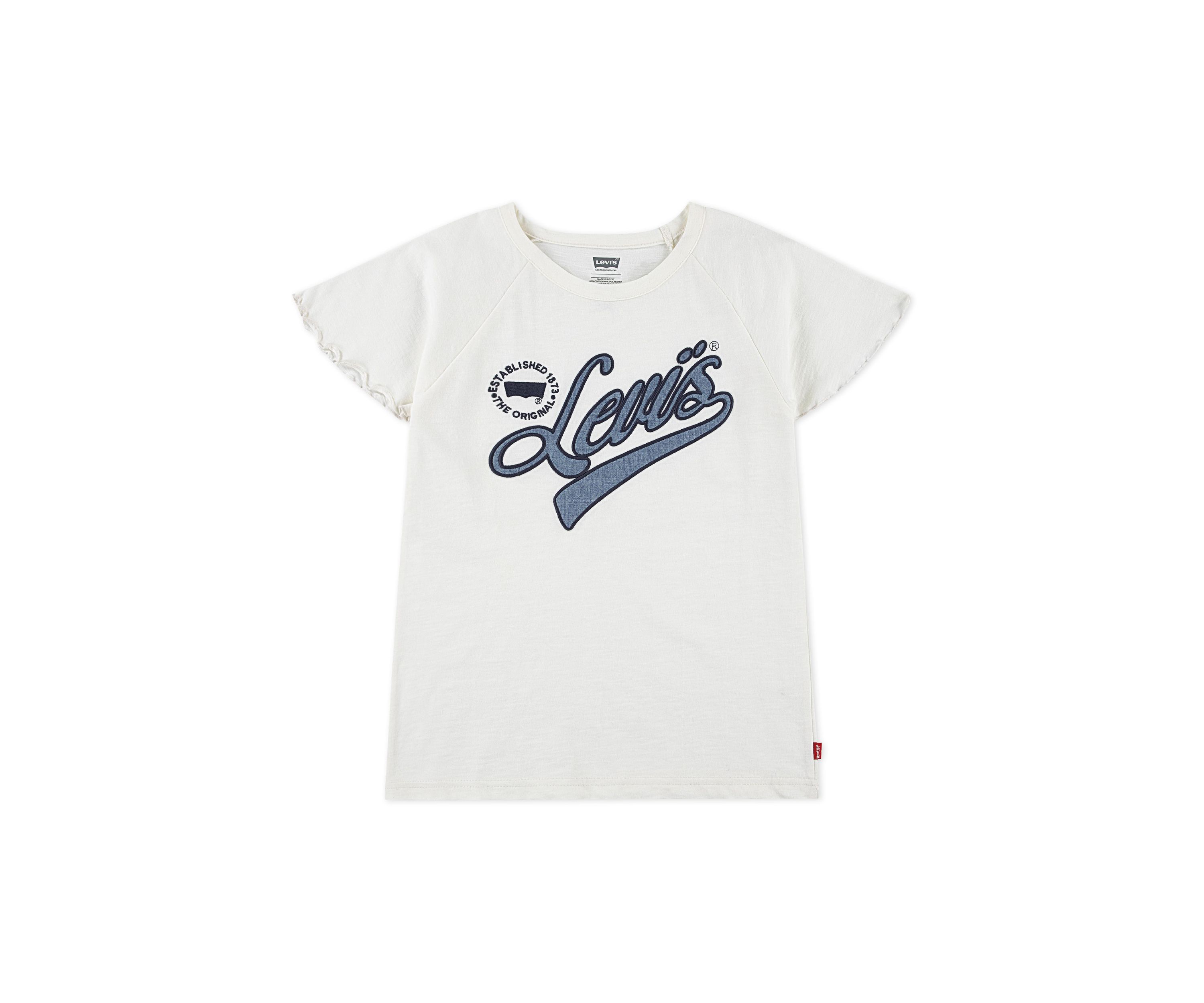 Girls 7-16 Ruffle Sleeve Logo Graphic T-Shirt 