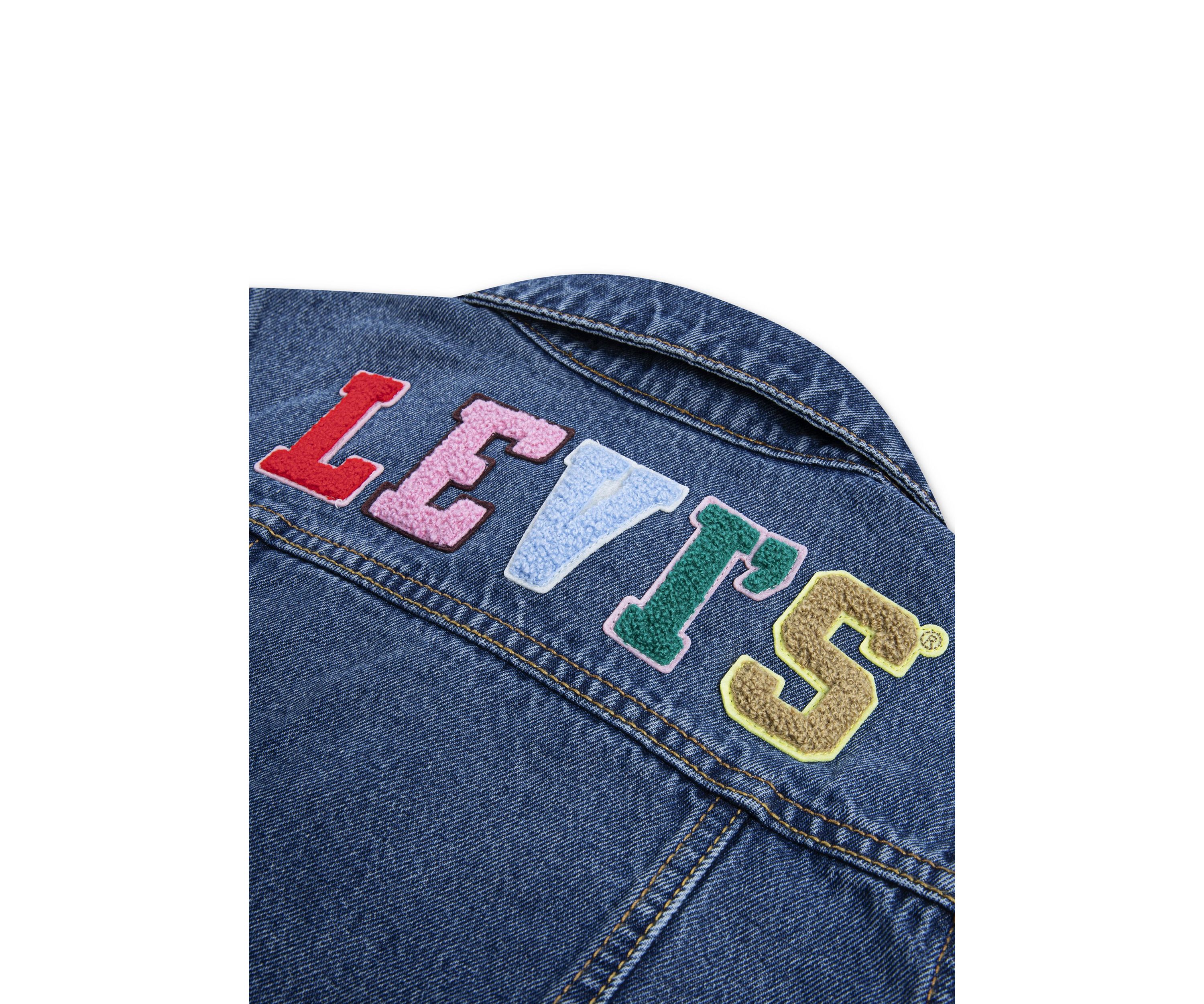 Girls 7-16 Denim Trucker Jacket with Patches