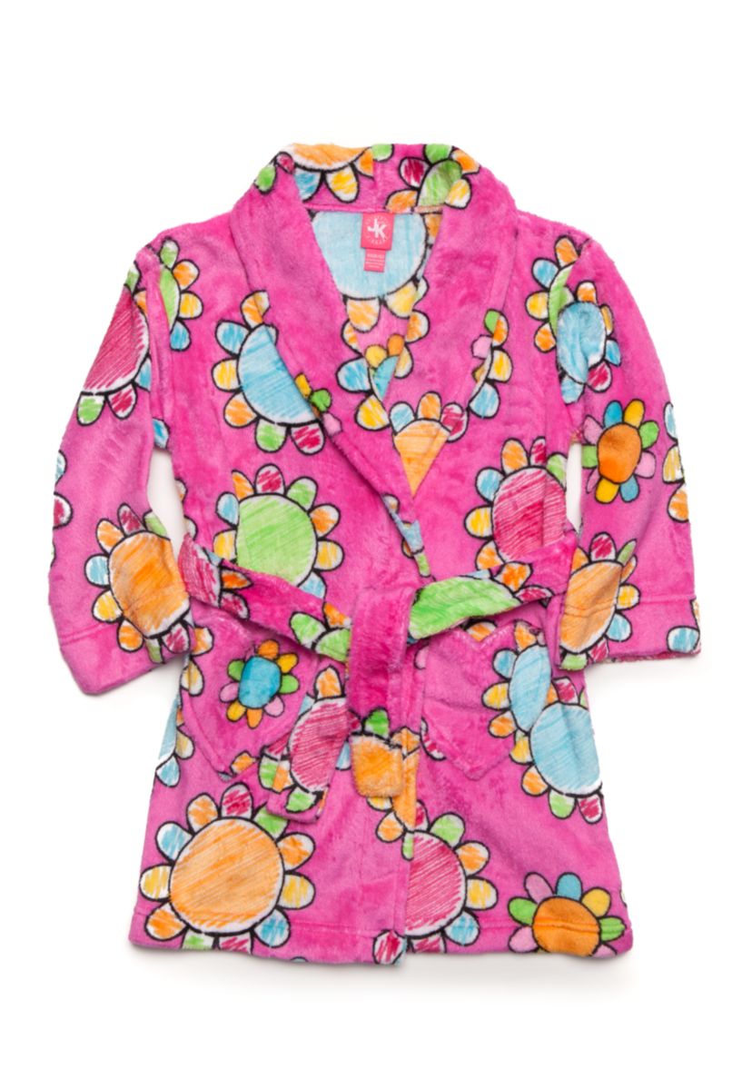 J. Khaki® Flower Scribble Robe Girls 4-16 | Belk
