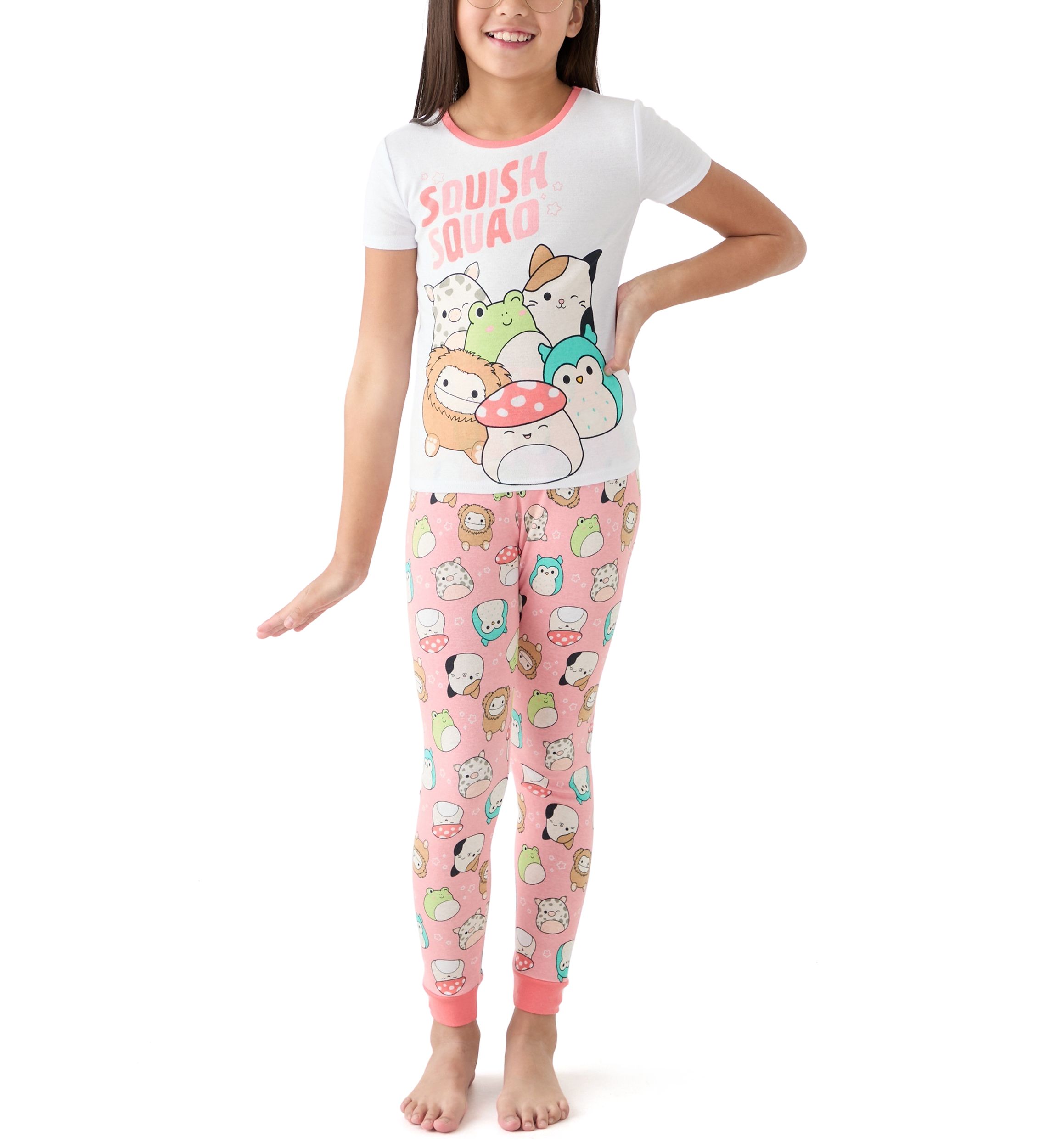 Girls 7-16 3 Piece Squish Pajama Set