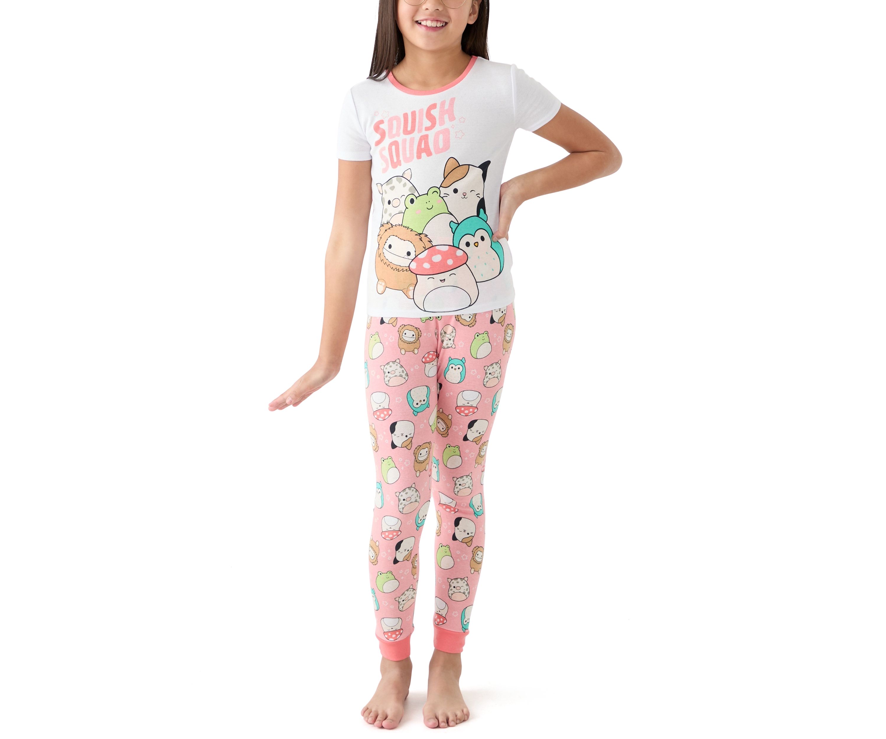 Girls 7-16 3 Piece Squish Pajama Set