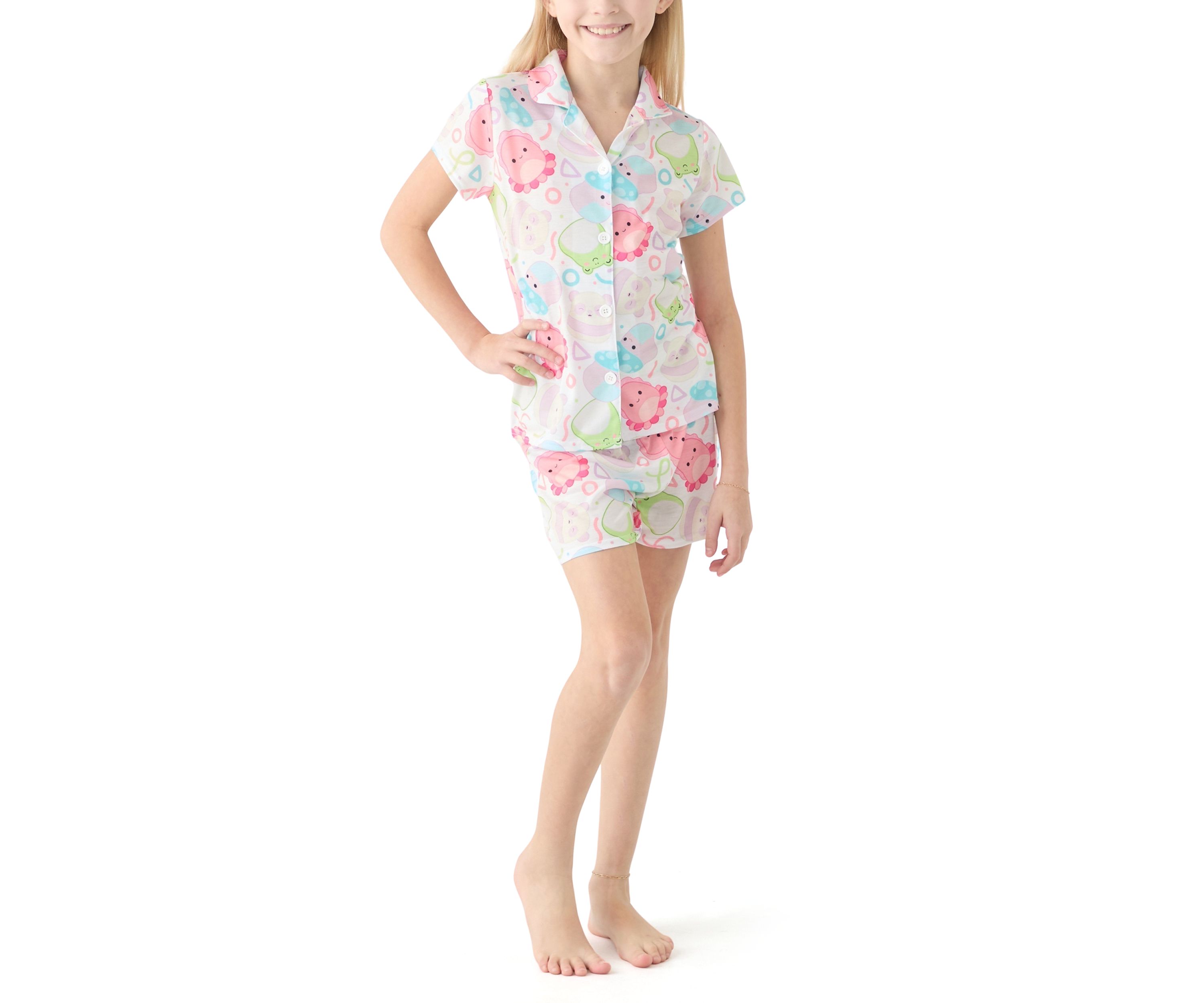 Girls 4-12 Squish Coat Pajama Set