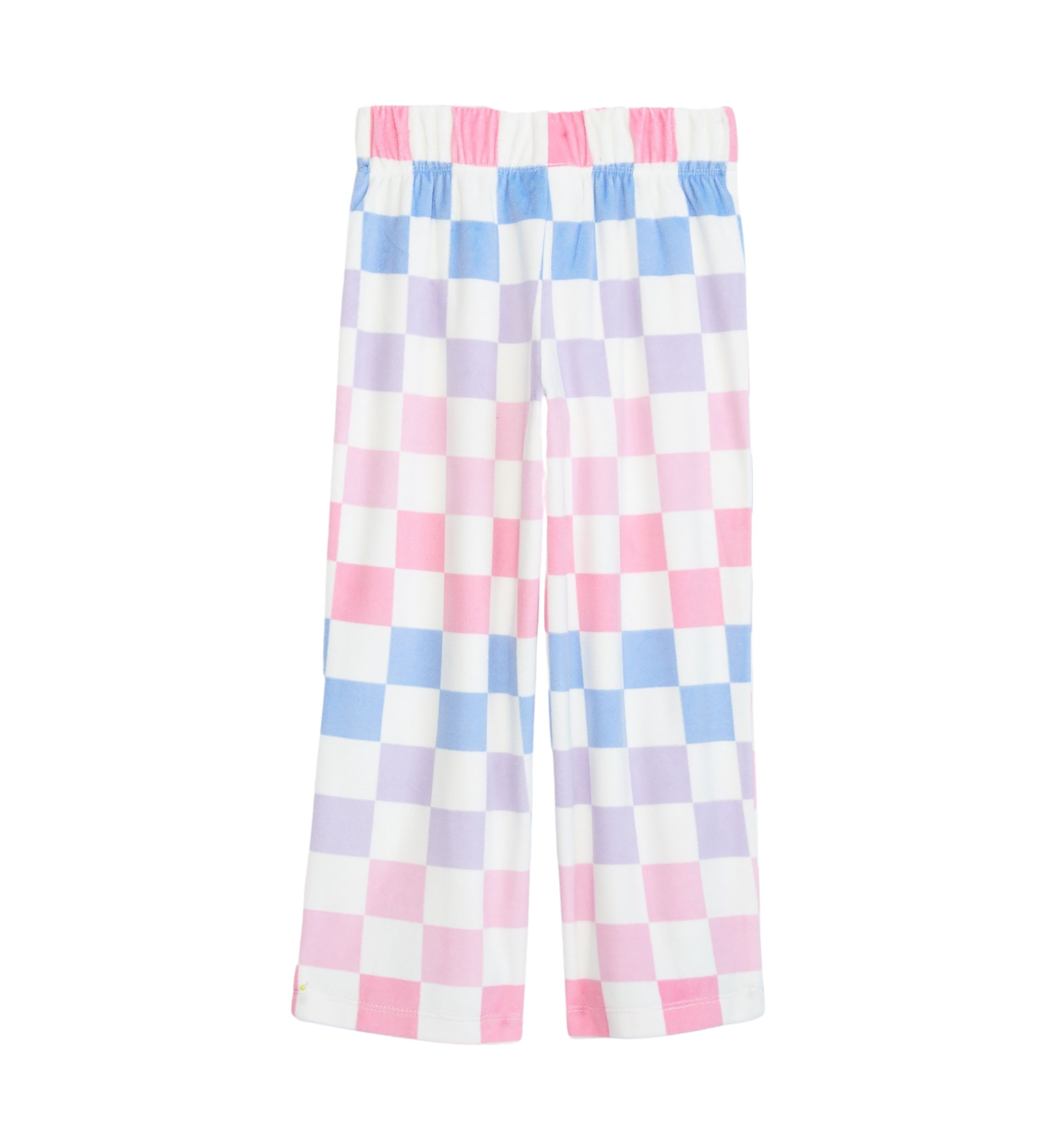 Girls Multi Check Printed Pajama Pants