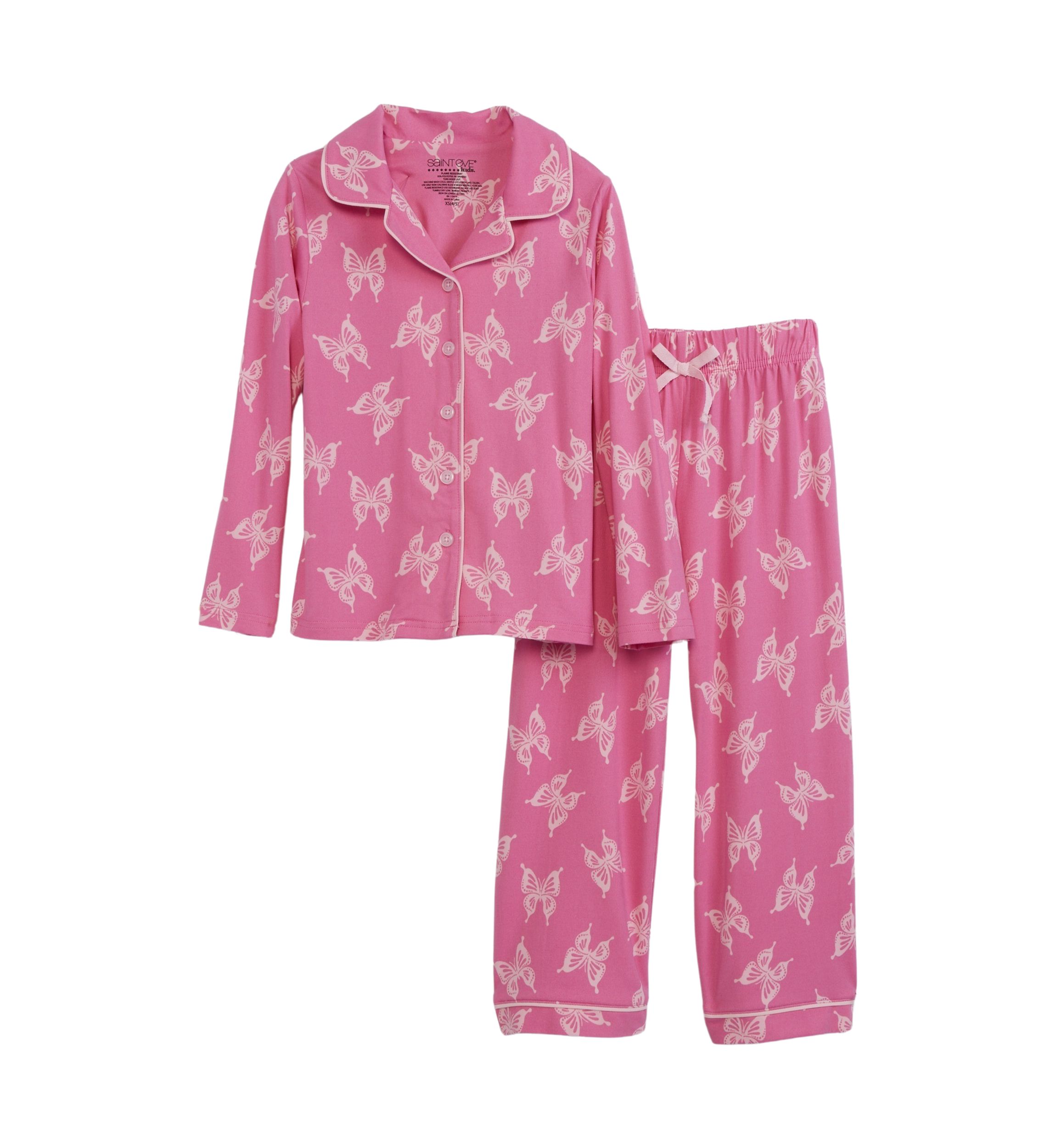 Girls 4-6x Butterflies Pajama Set
