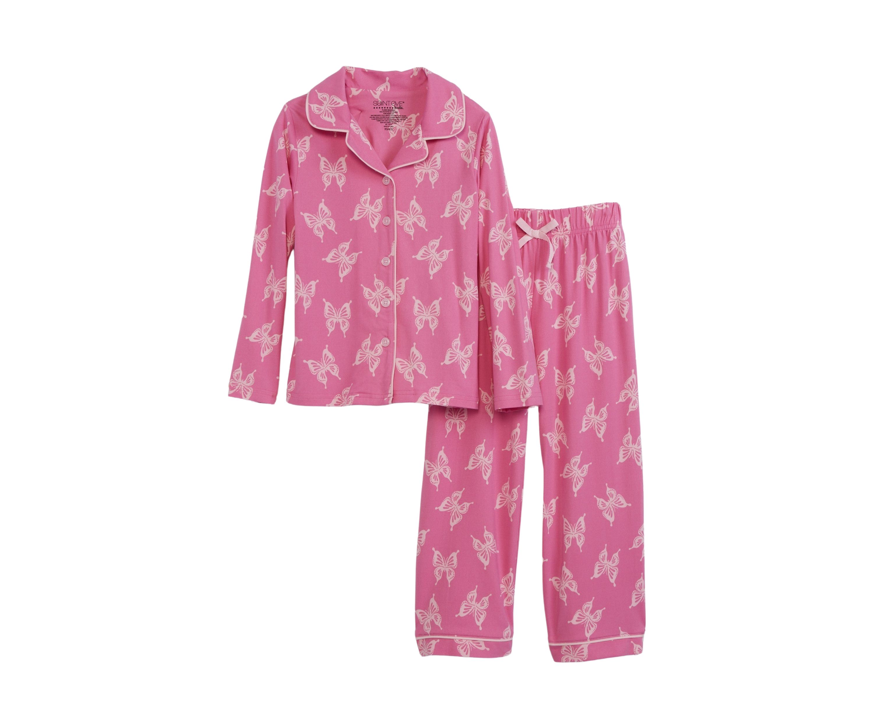 Girls 4-6x Butterflies Pajama Set