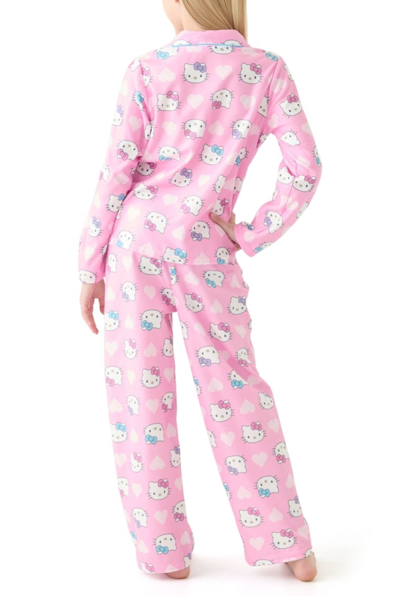 Girls 4-10 Hello Kitty Coat Pajama Set