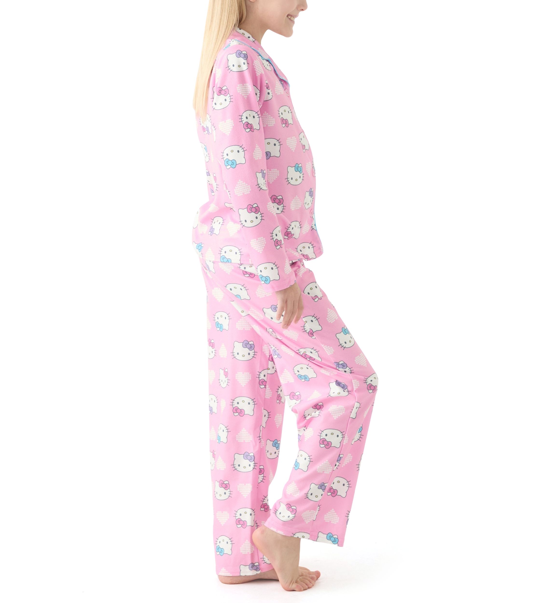 Girls 4-10 Hello Kitty Coat Pajama Set