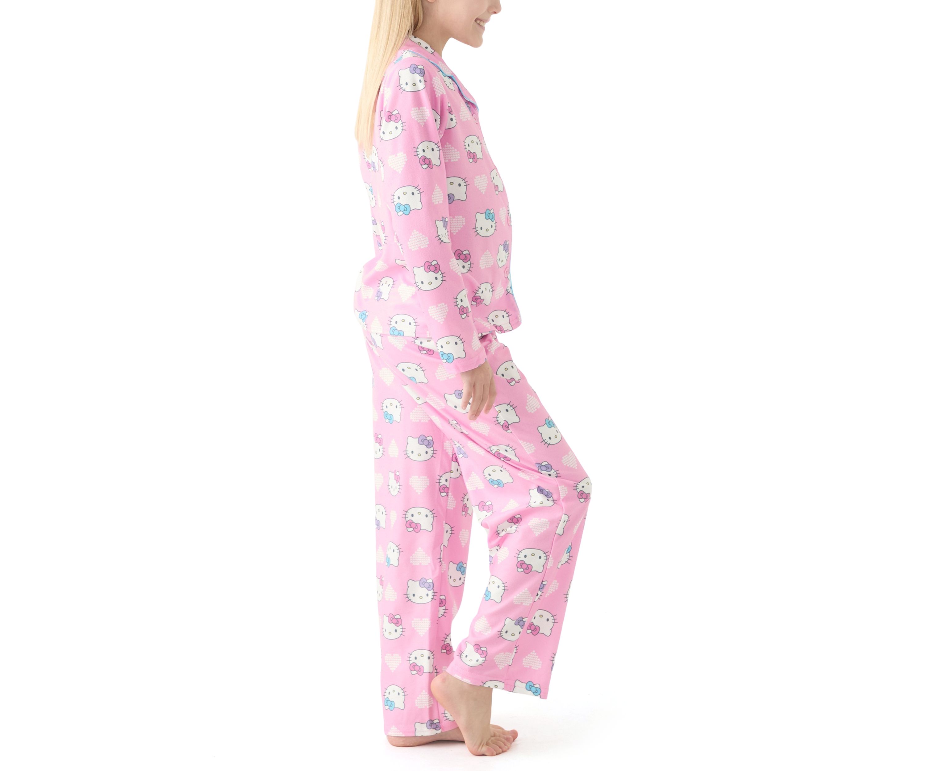 Girls 4-10 Hello Kitty Coat Pajama Set