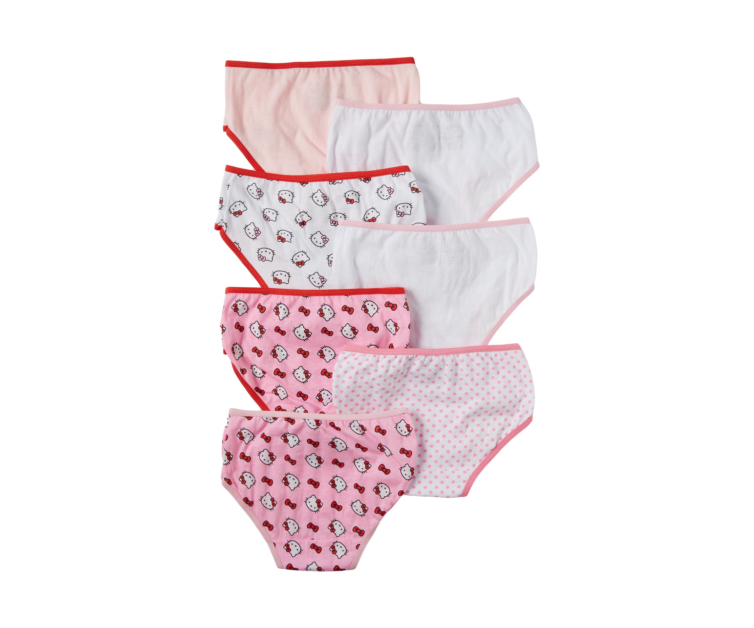 Girls 4-8 Hello Kitty Underwear - 7 Pack