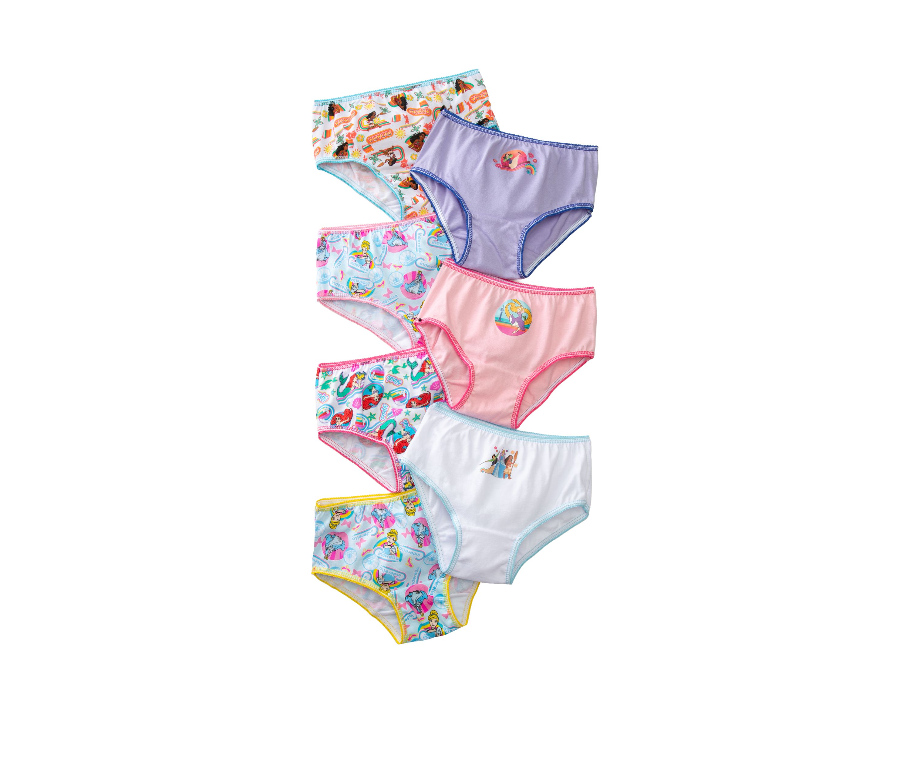 Toddler Girls Set of 7 Printed Panties
