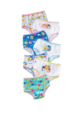 TEN28 by Handcraft Girls' Toddler Baby Shark 7pk Panties