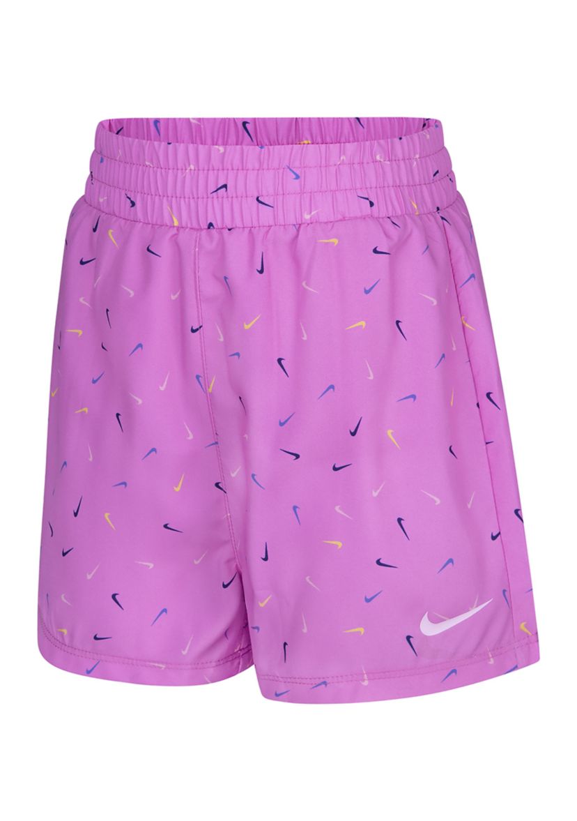 Girls 4-6x Swoosh Confetti Shorts