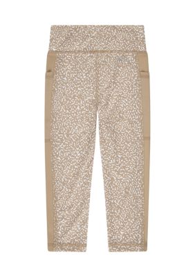 Nike animal print logo sweatpants in white