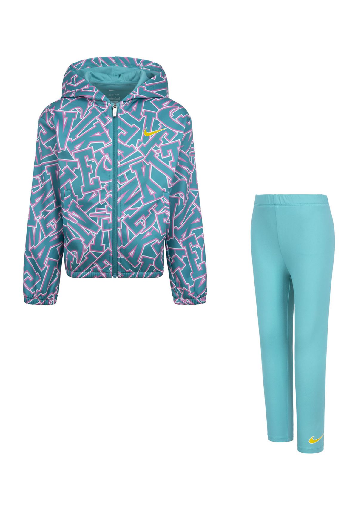 Girls 4-6x Zip Up Hoodie and Leggings Set
