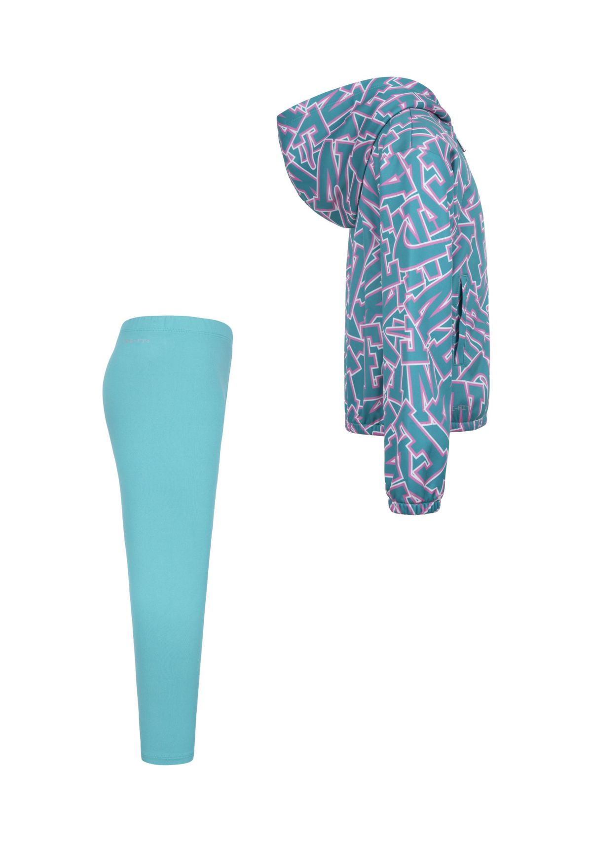 Girls 4-6x Zip Up Hoodie and Leggings Set