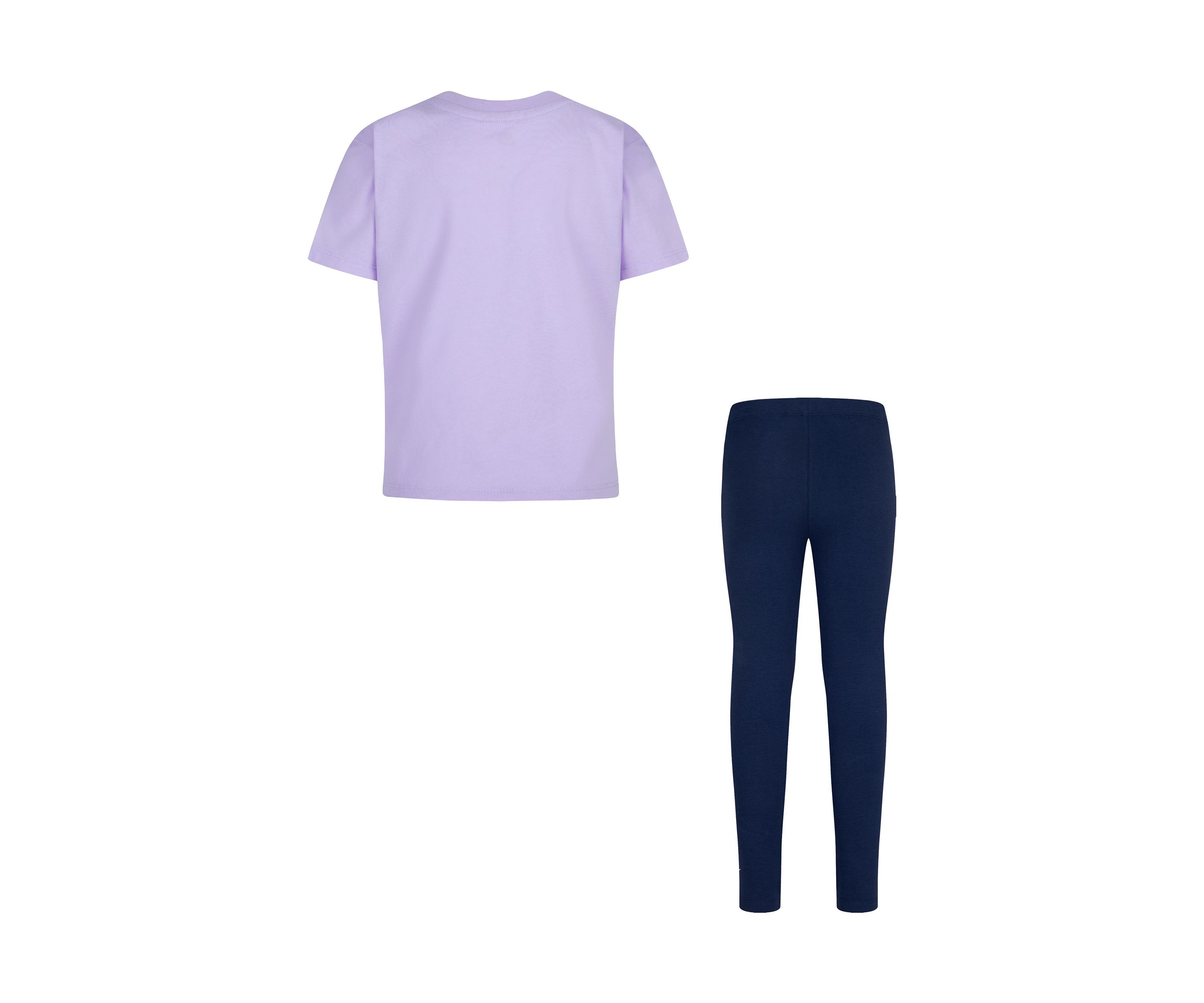 Girls 4-6x Tie Front Graphic T-Shirt and Leggings Set