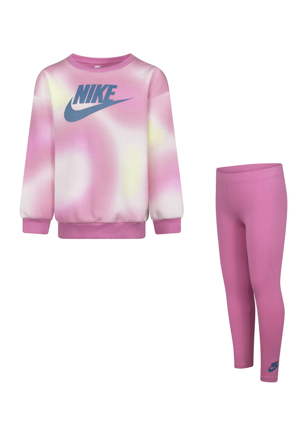 Girls 4-6x Printed Fleece Sweatshirt and Leggings Set