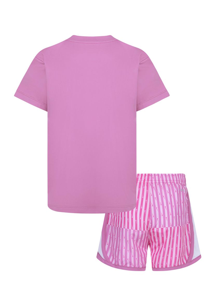 Girls 4-6x Just Do It Graphic T-Shirt and Printed Shorts Set