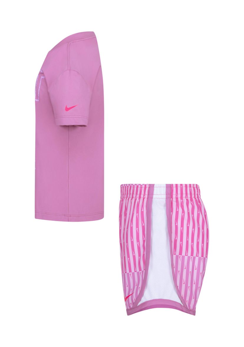 Girls 4-6x Just Do It Graphic T-Shirt and Printed Shorts Set