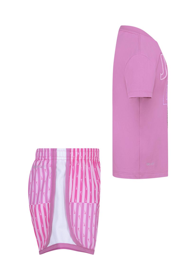Girls 4-6x Just Do It Graphic T-Shirt and Printed Shorts Set
