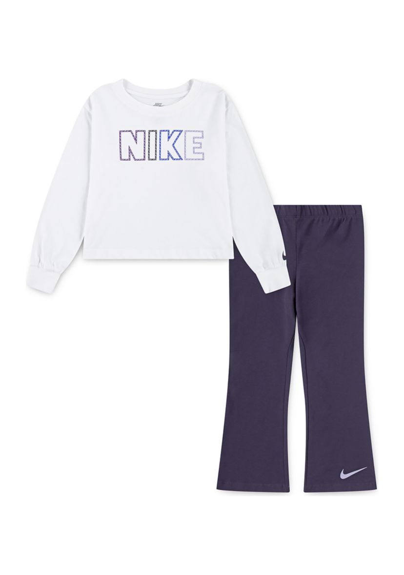 Girls 4-6x Graphic T-Shirt and Flare Pants
