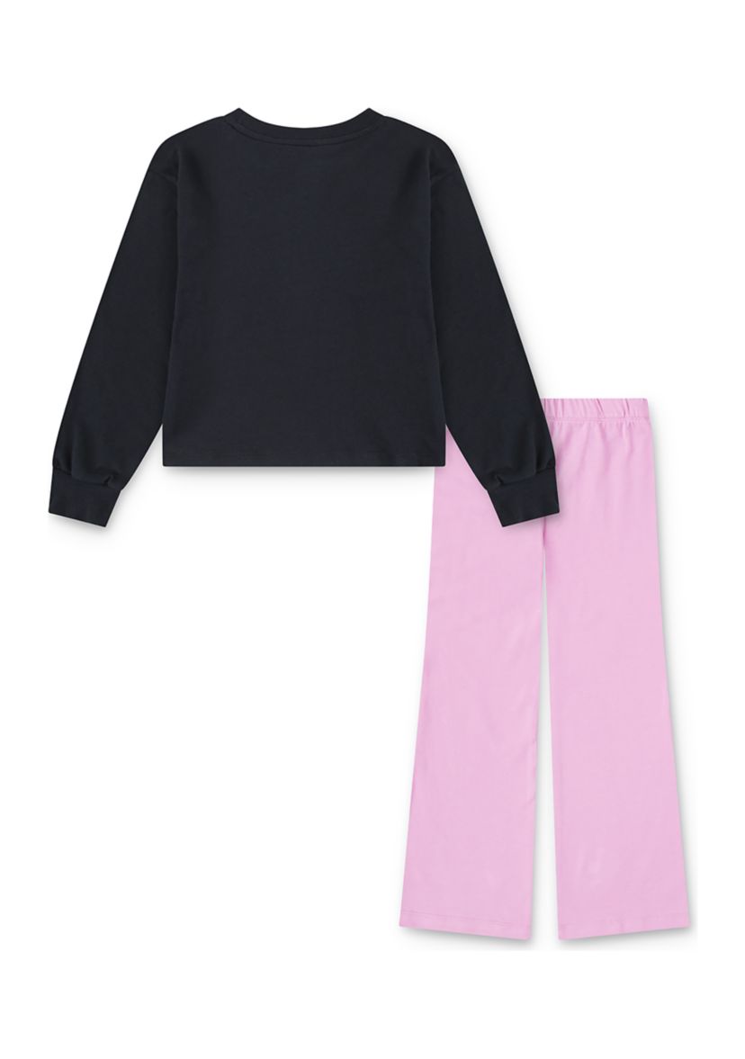 Girls 4-6x Graphic T-Shirt and Flare Leggings Set